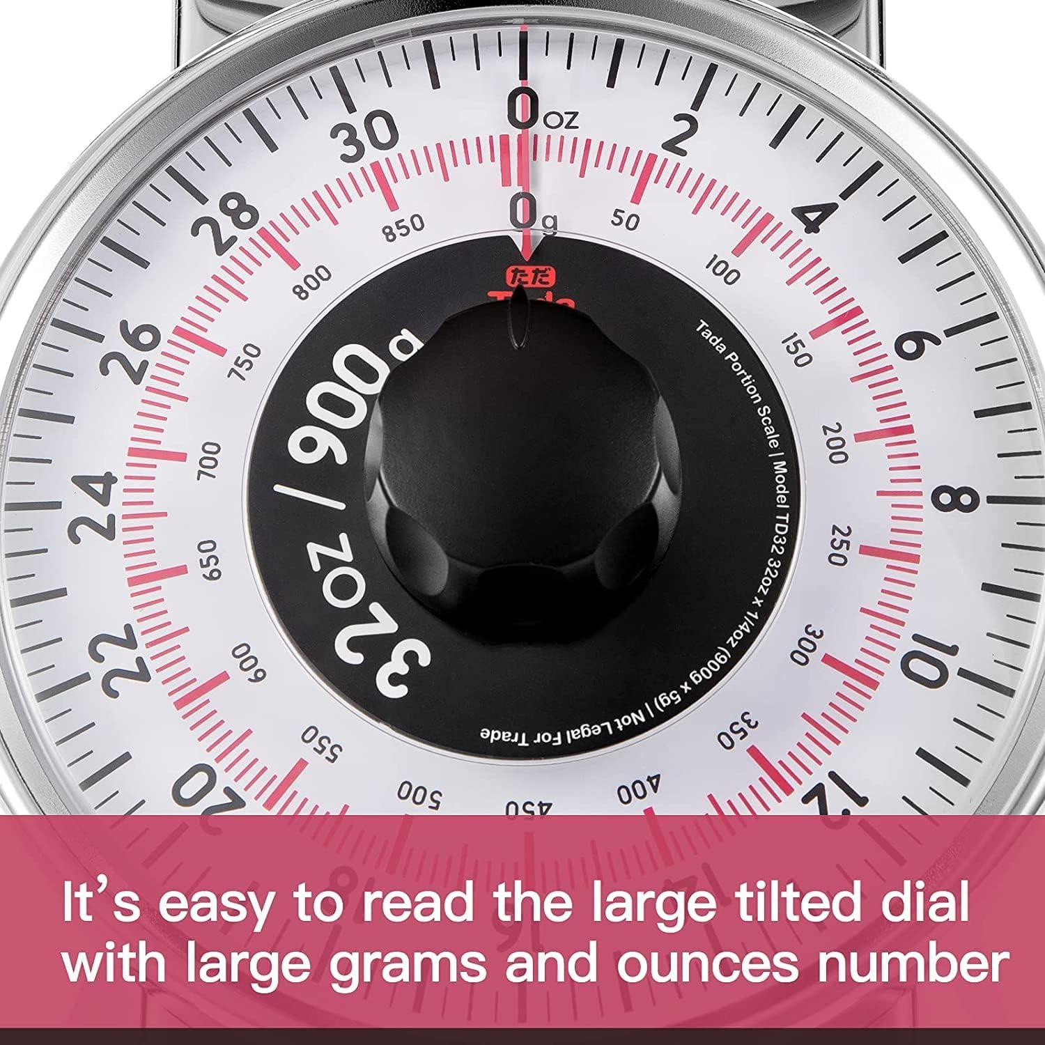 Escala de Cocina Mecánica TADA 900g Acero Inoxidable Retro