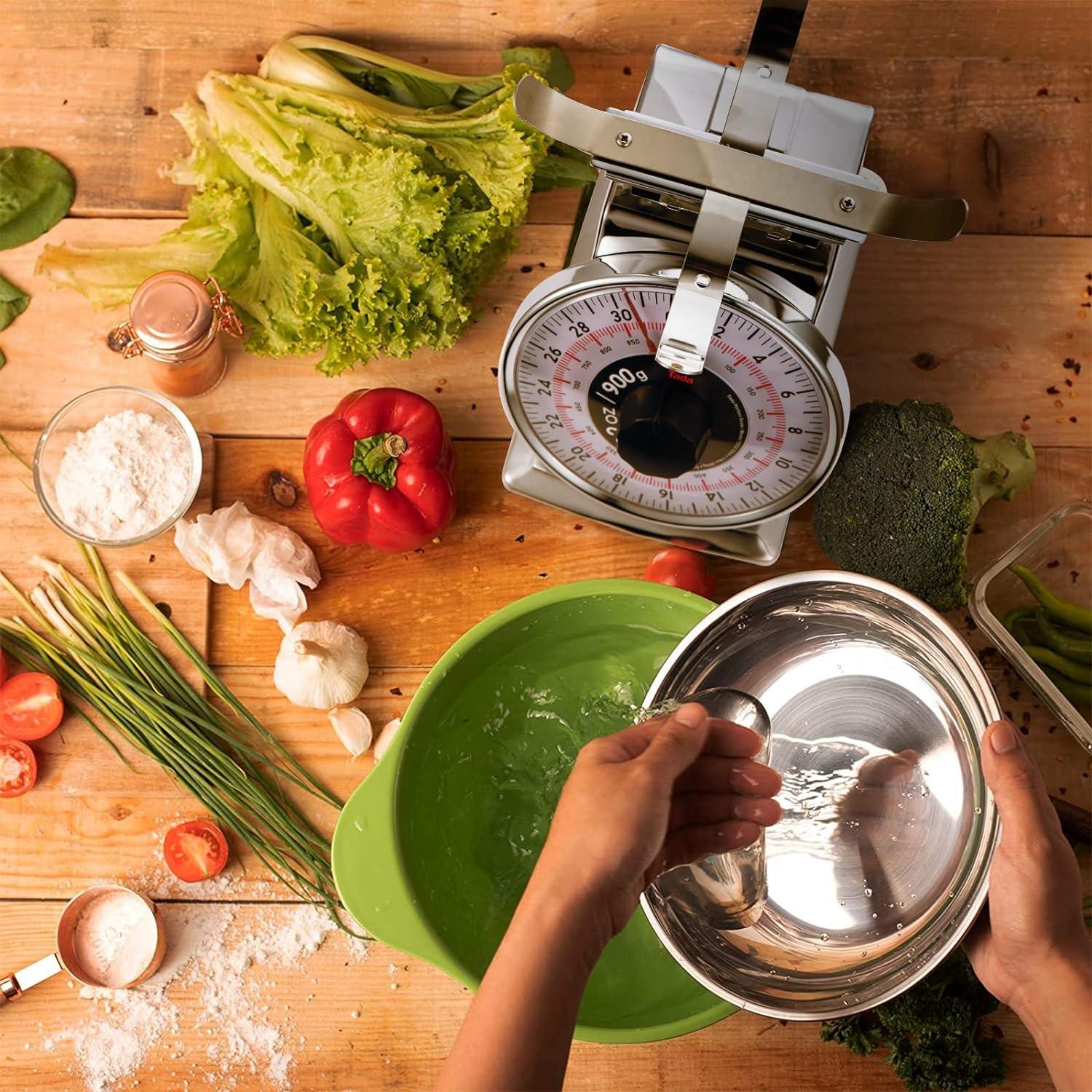 Escala de Cocina Mecánica TADA 900g Acero Inoxidable Retro