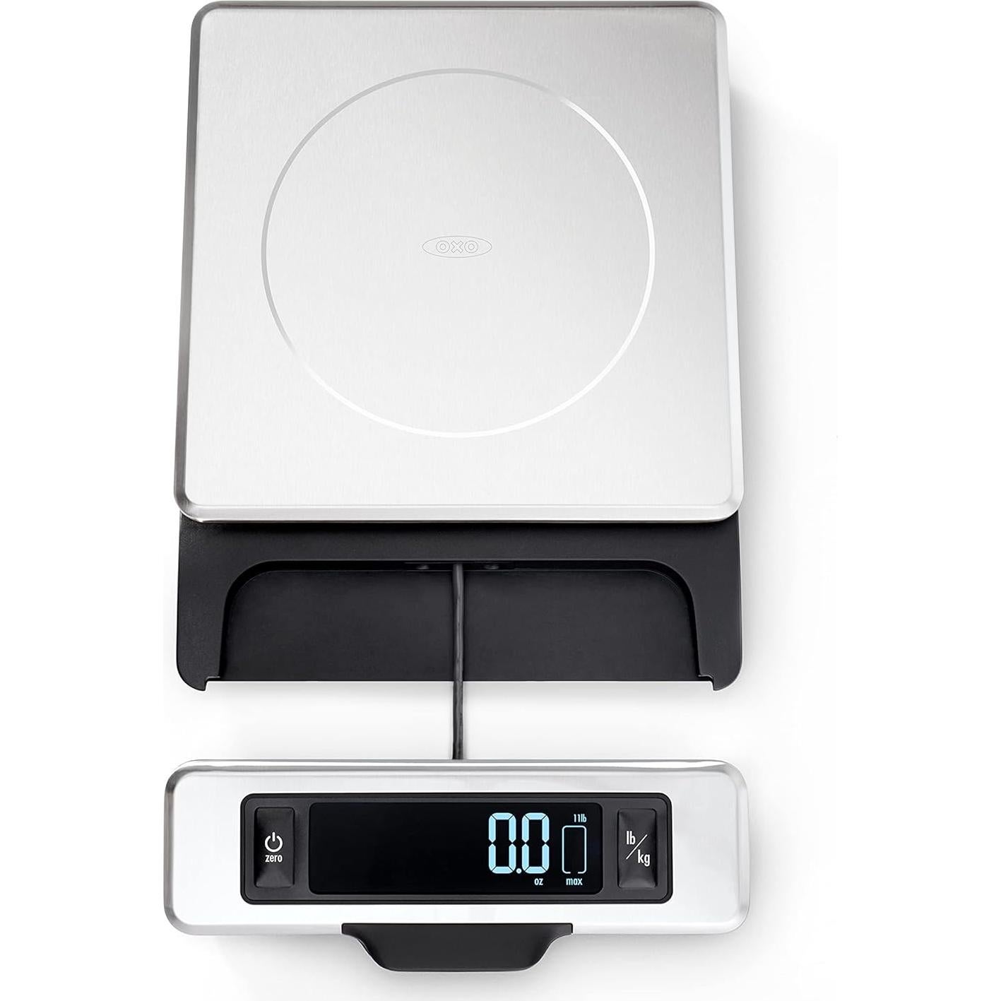 Balanza de Alimentos OXO Good Grips Acero Inoxidable 5 kg y Escurridor de Ensalada 5.88 L