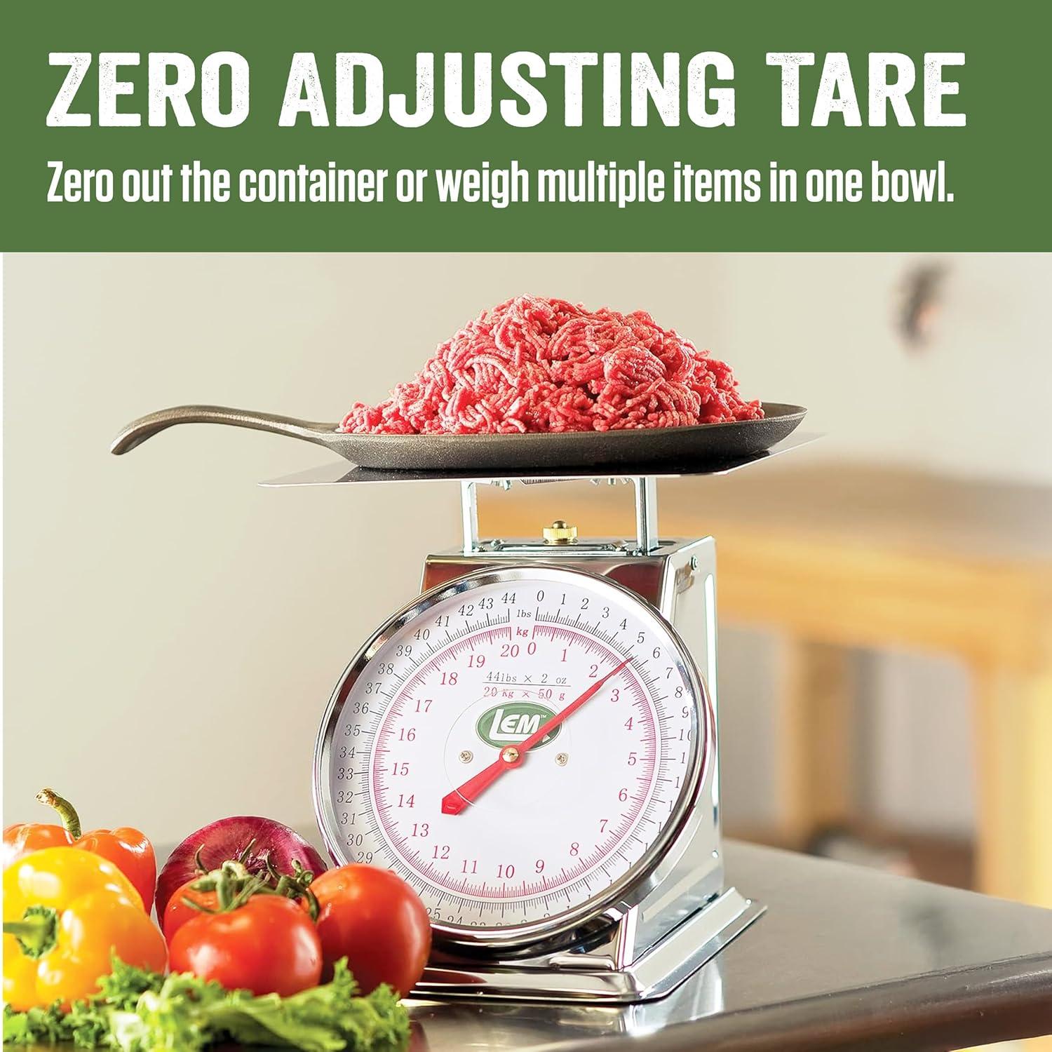 Escala de Acero Inoxidable LEM 20 kg, Dial 20 cm, 24x24 cm