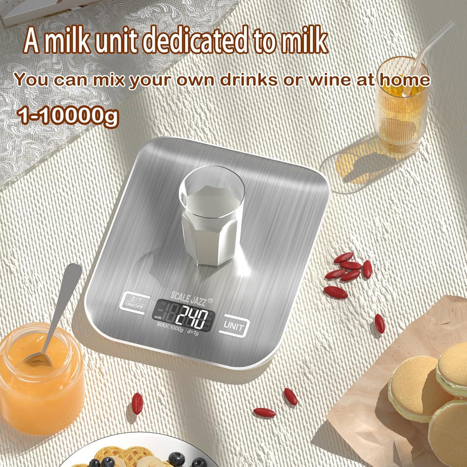 Balanza Digital de Cocina GANLIN GL-2012 10kg Acero Inoxidable