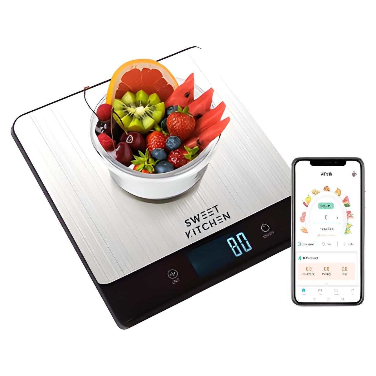 Báscula de Alimentos Inteligente SWEET KITCHEN 5kg Bluetooth