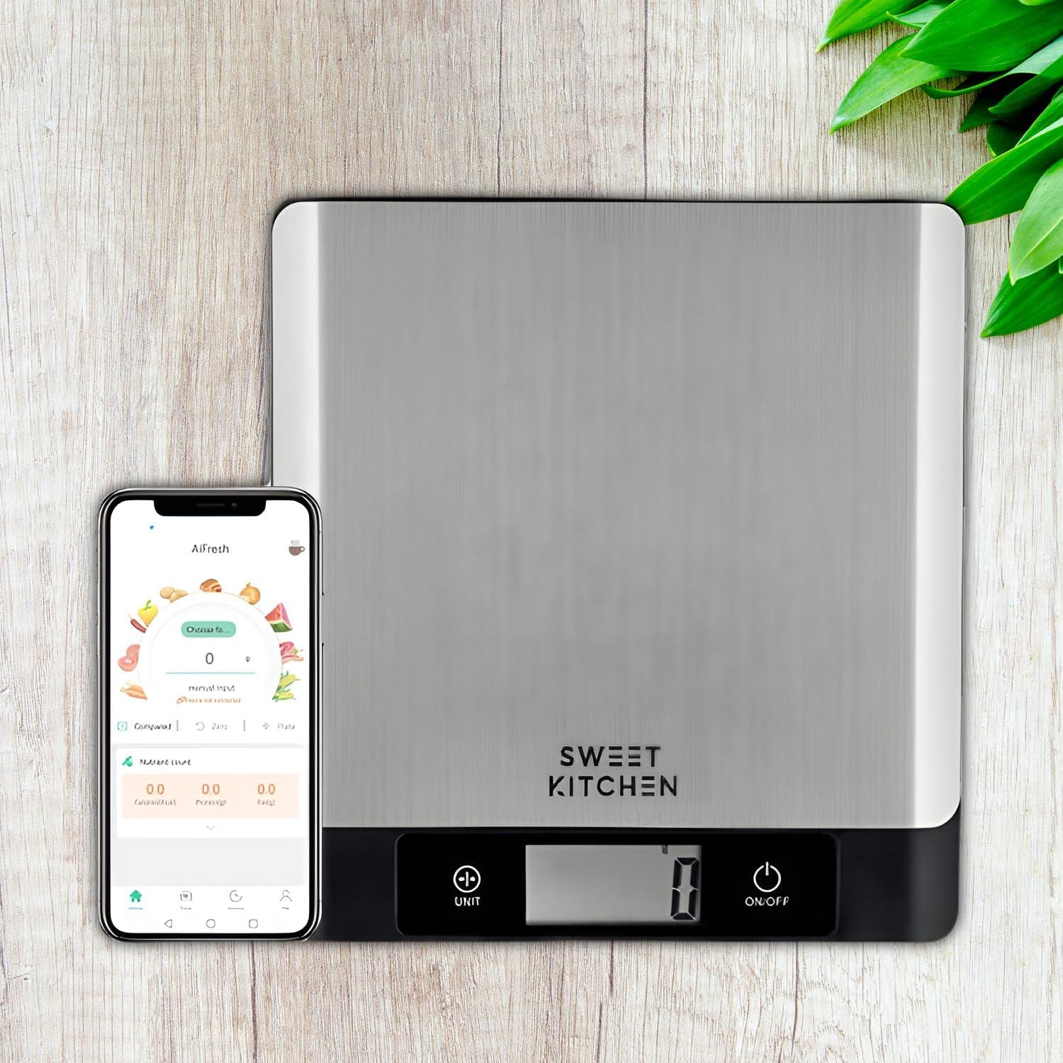 Báscula de Alimentos Inteligente SWEET KITCHEN 5kg Bluetooth
