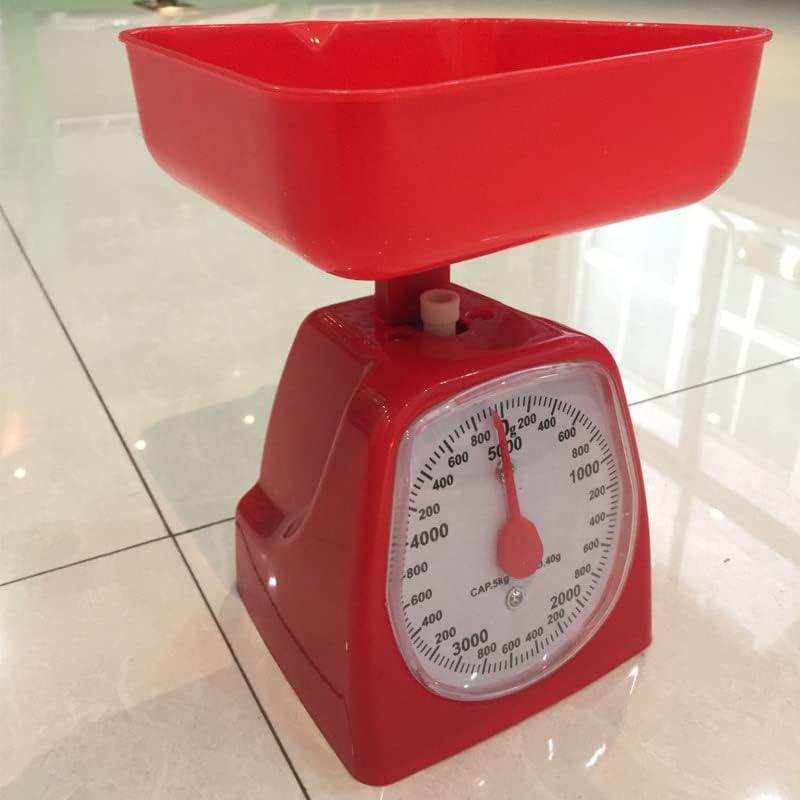 Báscula de Cocina Mecánica Utoolmart 5000g Rojo - Precisión 5g