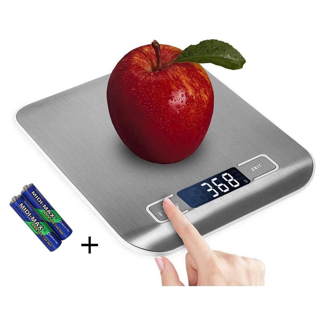 Báscula de Cocina Digital DOMINI K1H 5kg Acero Inoxidable Blanca