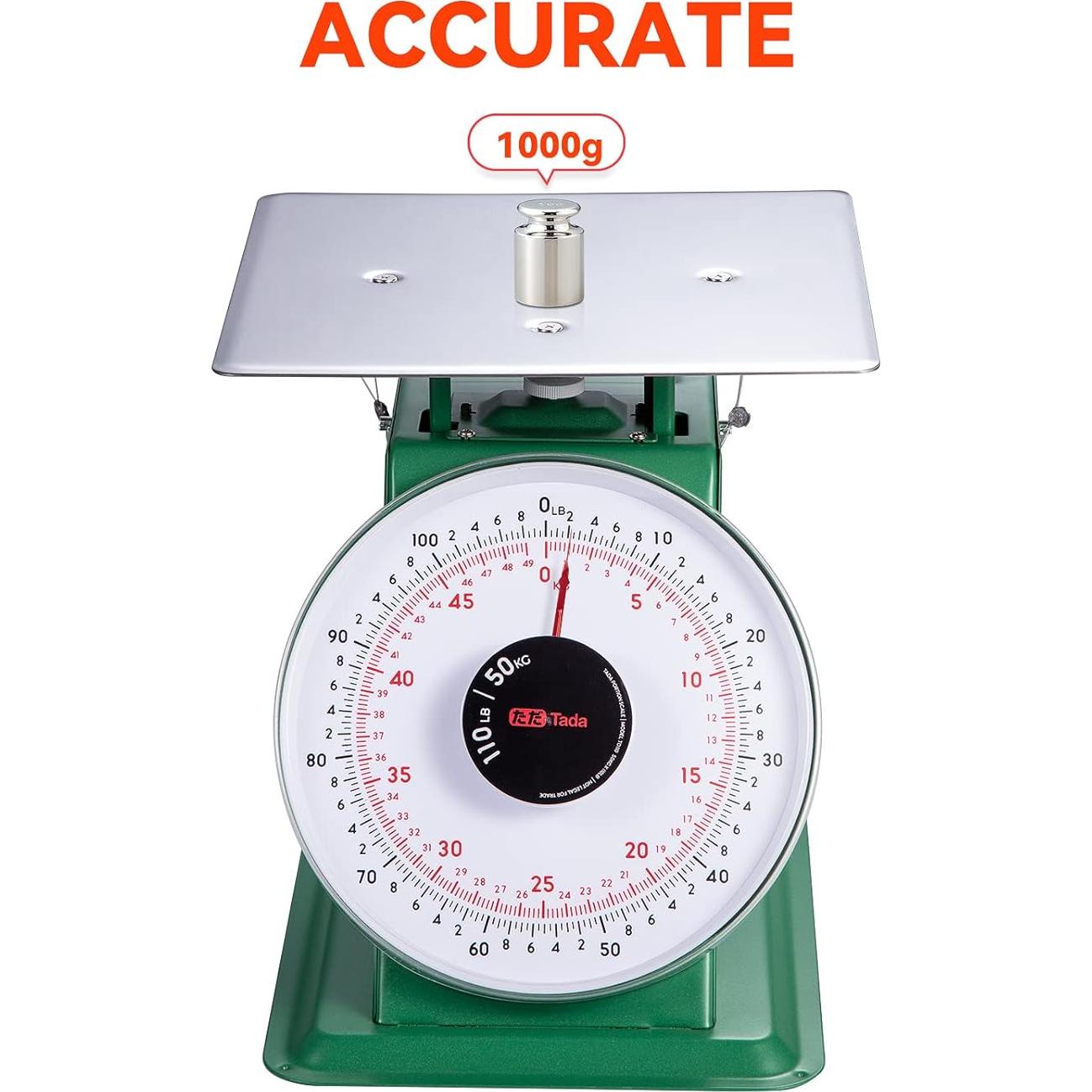 Balanza Mecánica Tada 110 lb (49.9 kg) Acero Inoxidable