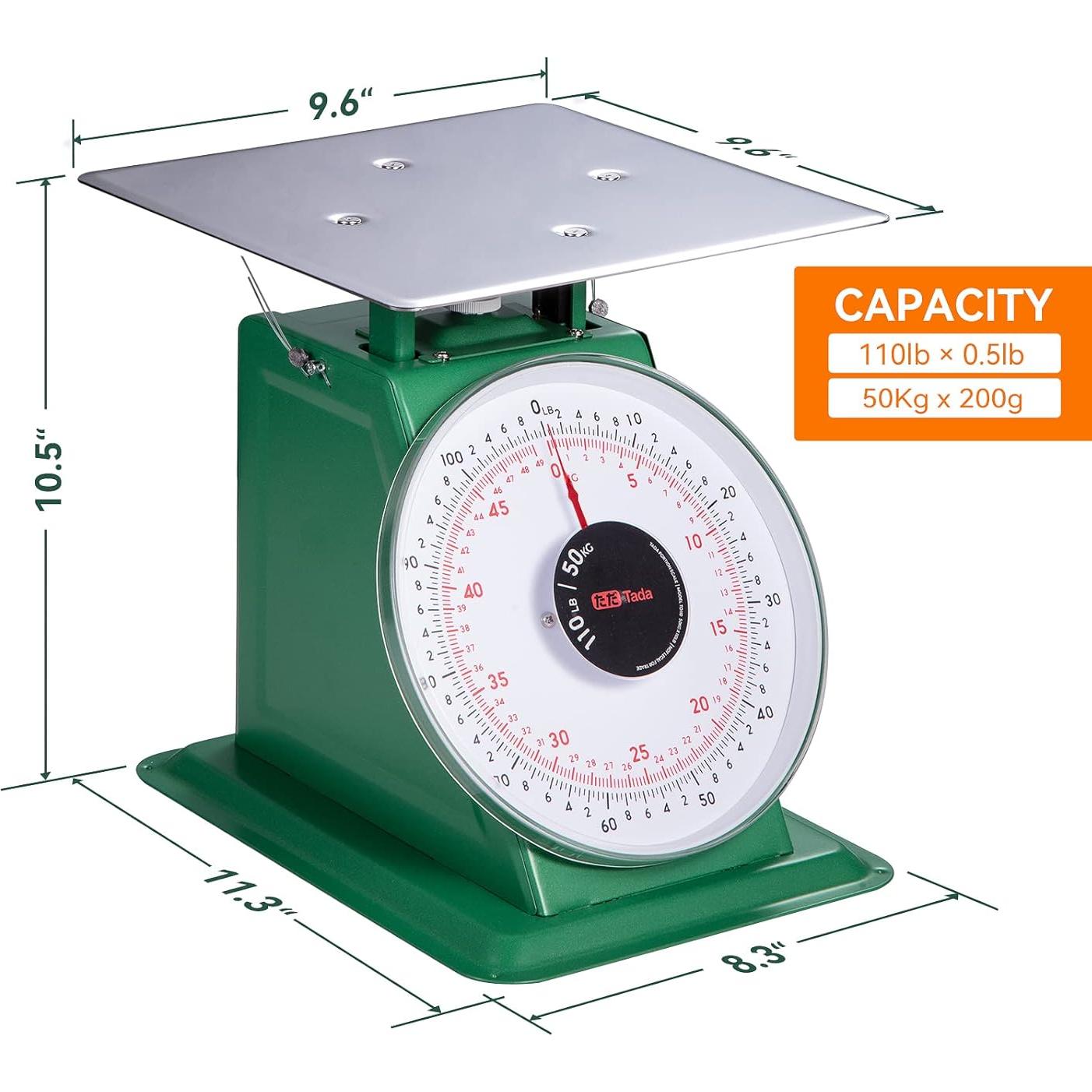 Balanza Mecánica Tada 110 lb (49.9 kg) Acero Inoxidable