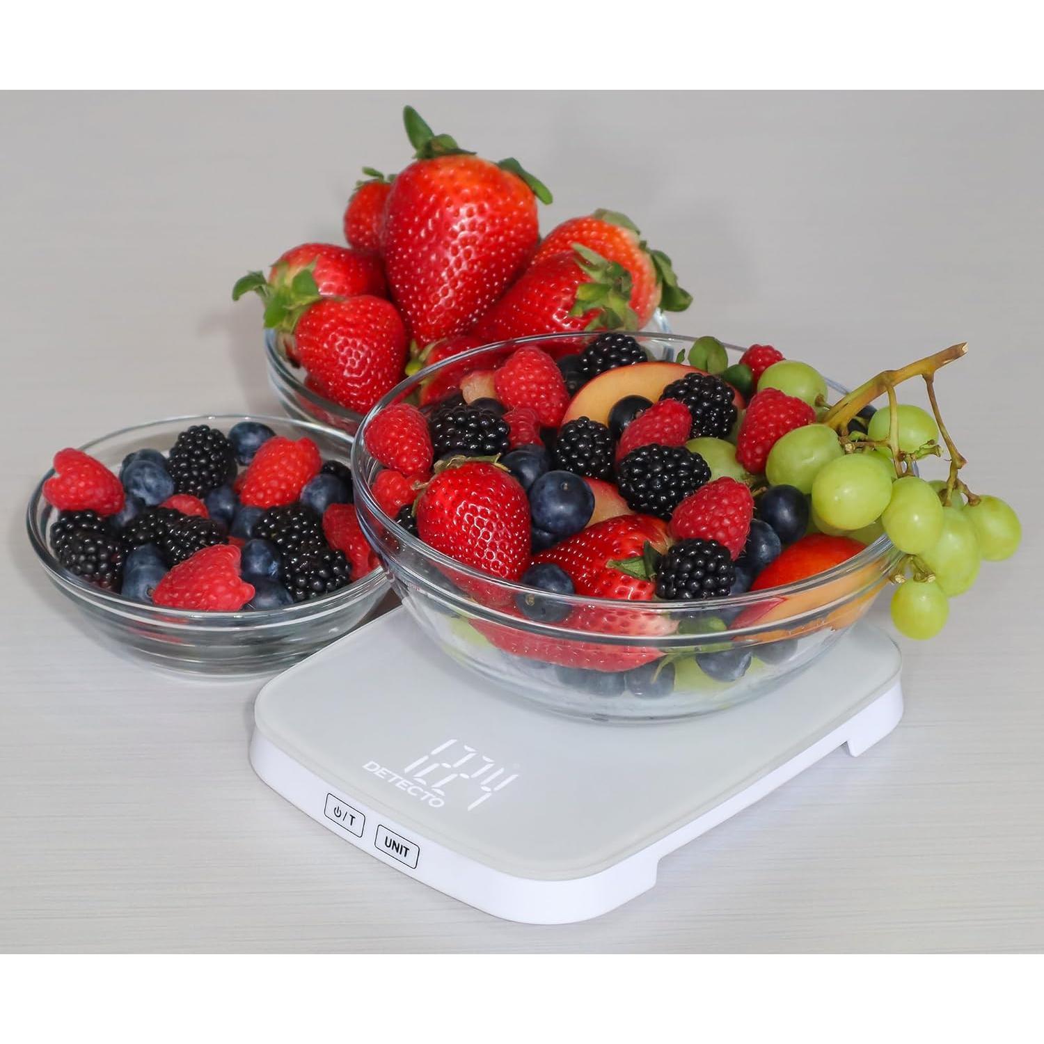 Balanza de Cocina Digital DETECTO 10 kg Plataforma de Vidrio