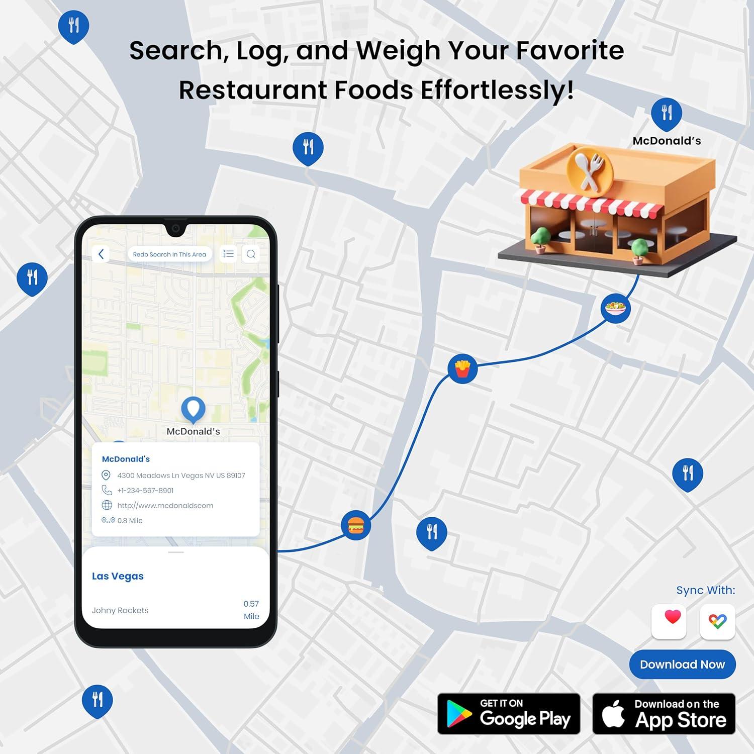 Báscula de Cocina Inteligente NextLevelFit - Digital 5kg en Gramos
