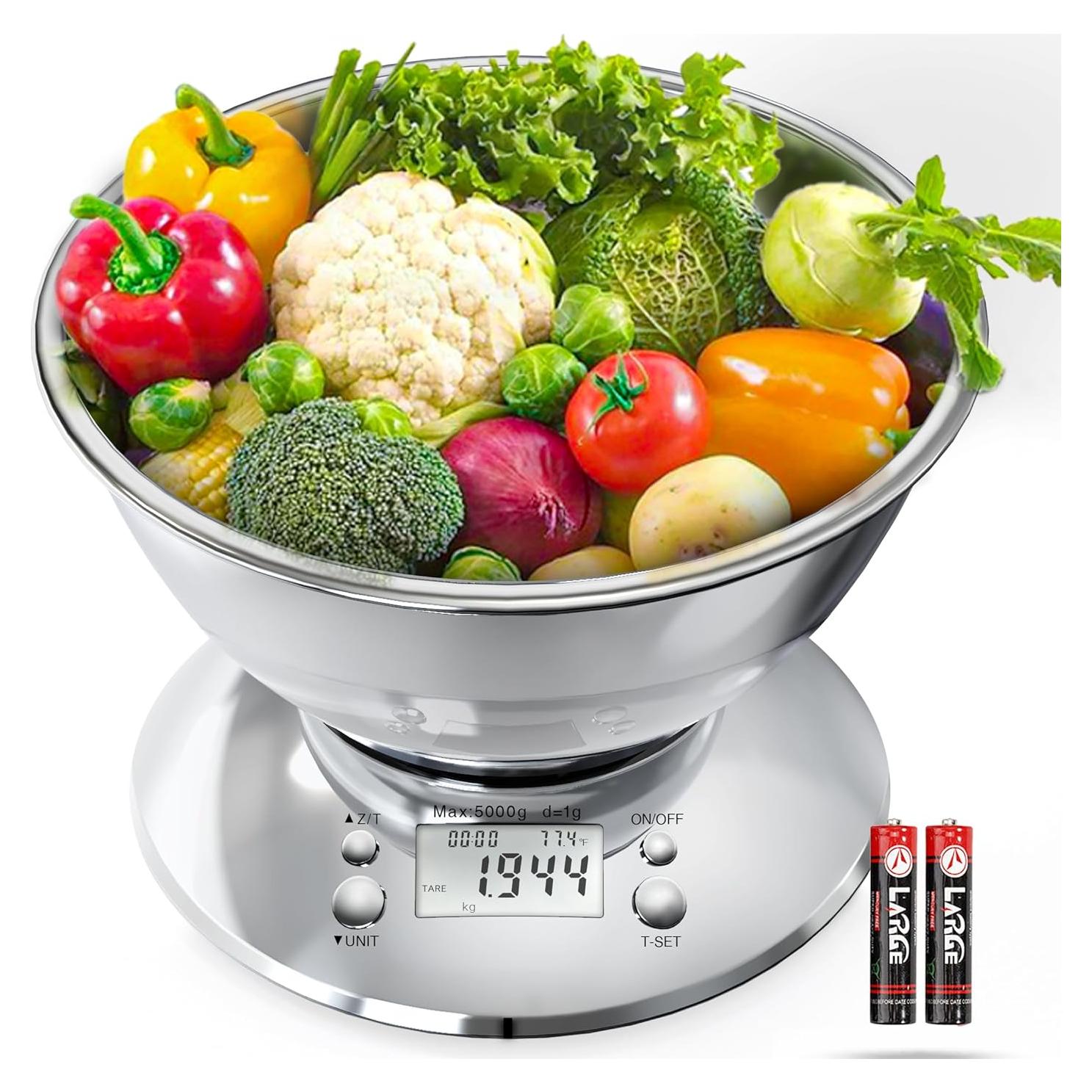 Báscula de Cocina Digital GRAM PRES GP7-5000 5kg Acero Inoxidable