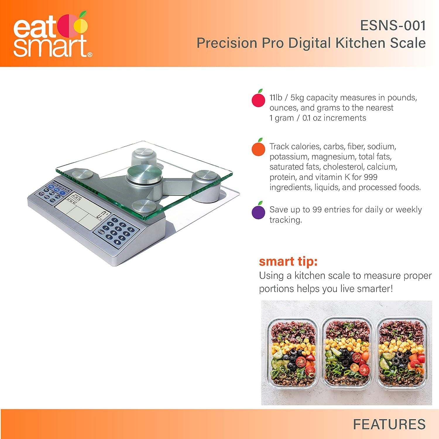 Escala Digital de Nutrición Eat Smart ESNS-001 4.99 kg