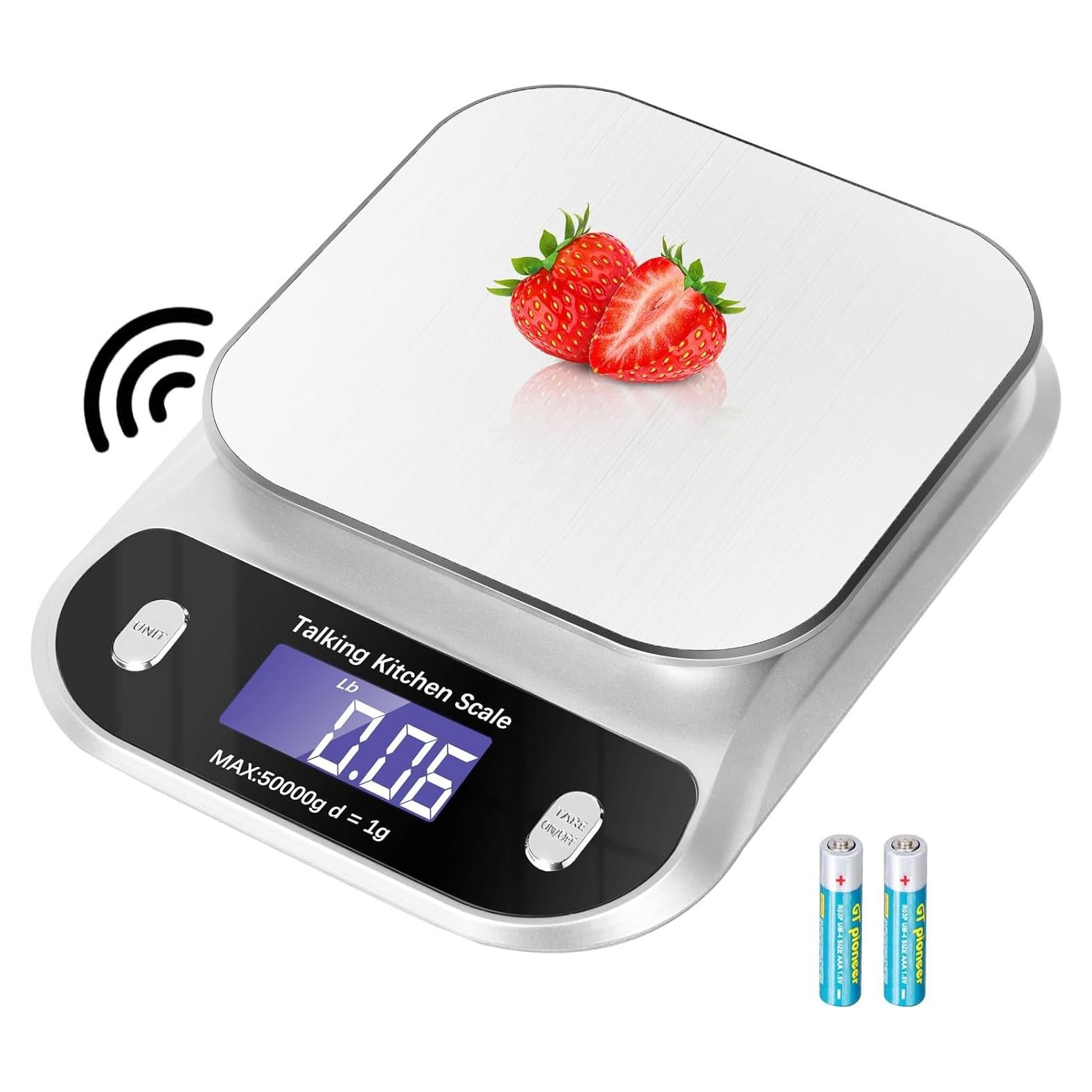 Báscula de Cocina Hablante Awaiymi 5kg Acero Inoxidable