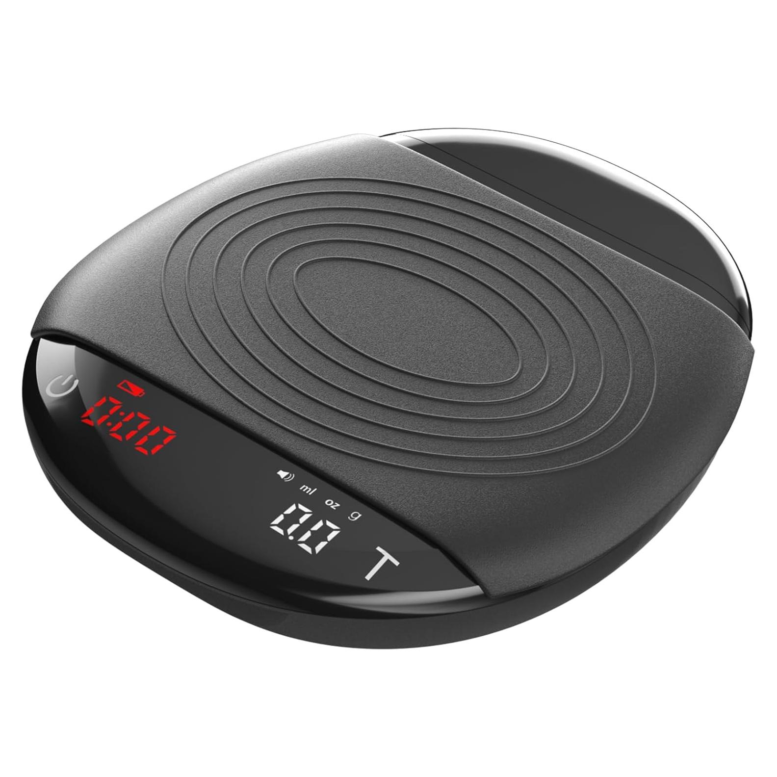 Balanza Digital de Café HICHOR 2kg 0.1g Precisión Negra