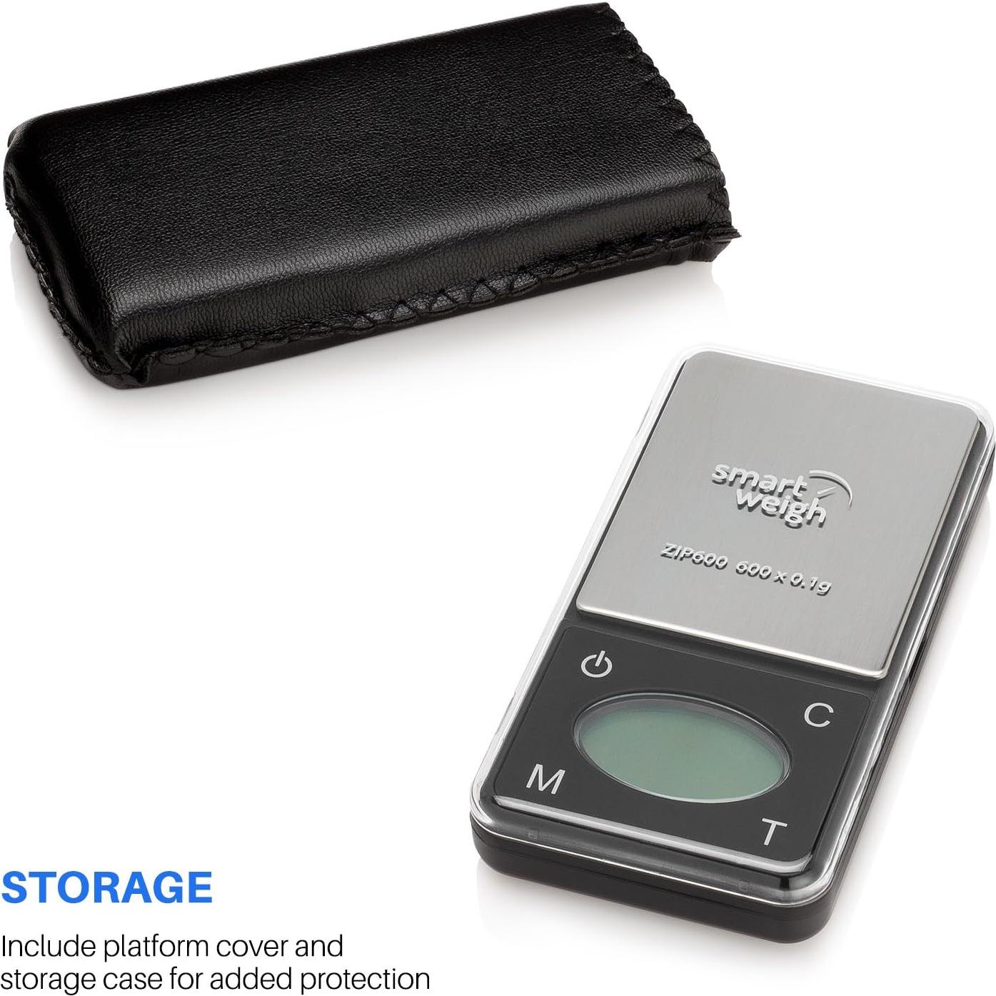 Báscula Digital de Bolsillo Smart Weigh ZIP600 600g 0.1g