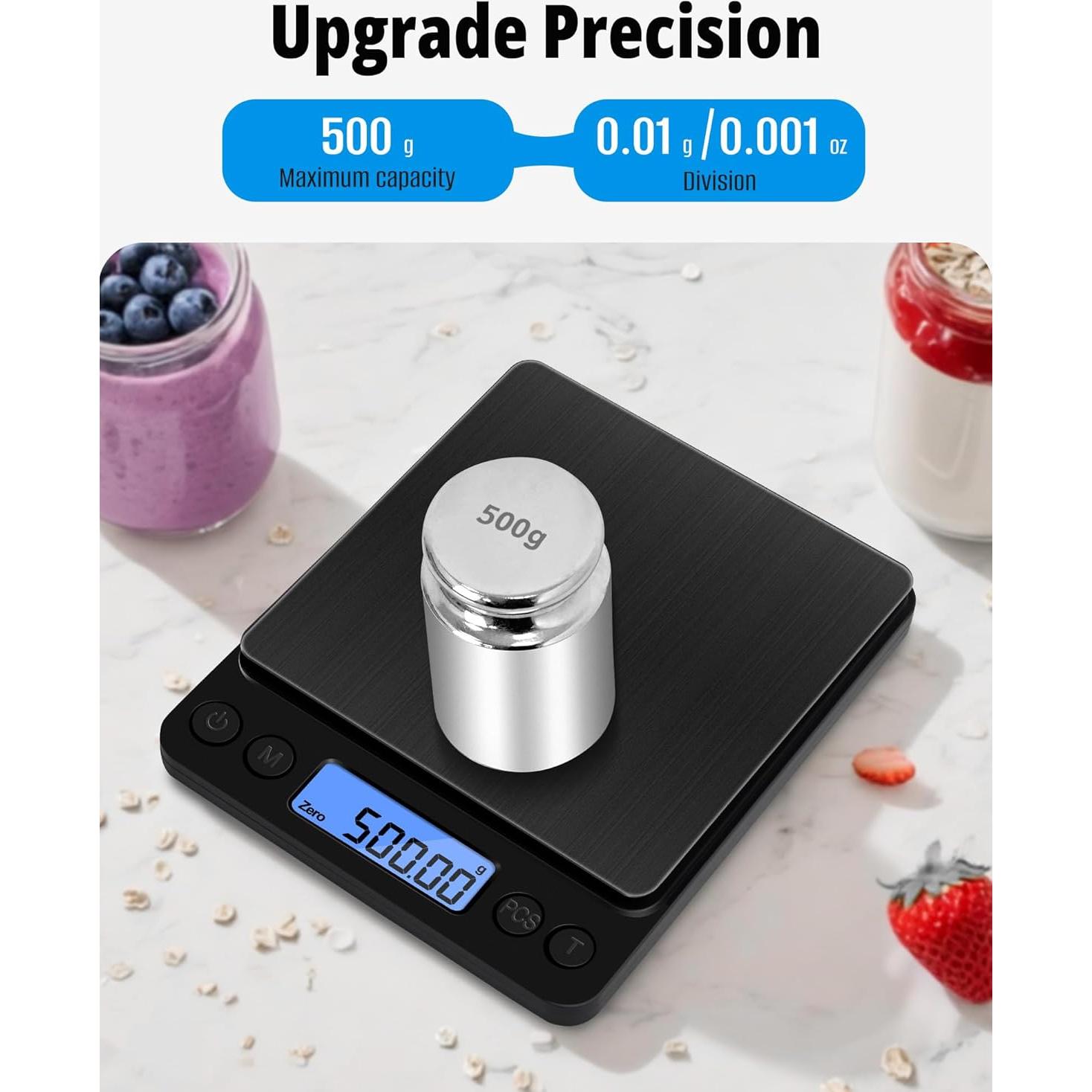 Báscula de Precisión NEXT-SHINE 500g x 0.01g Mini Pocket