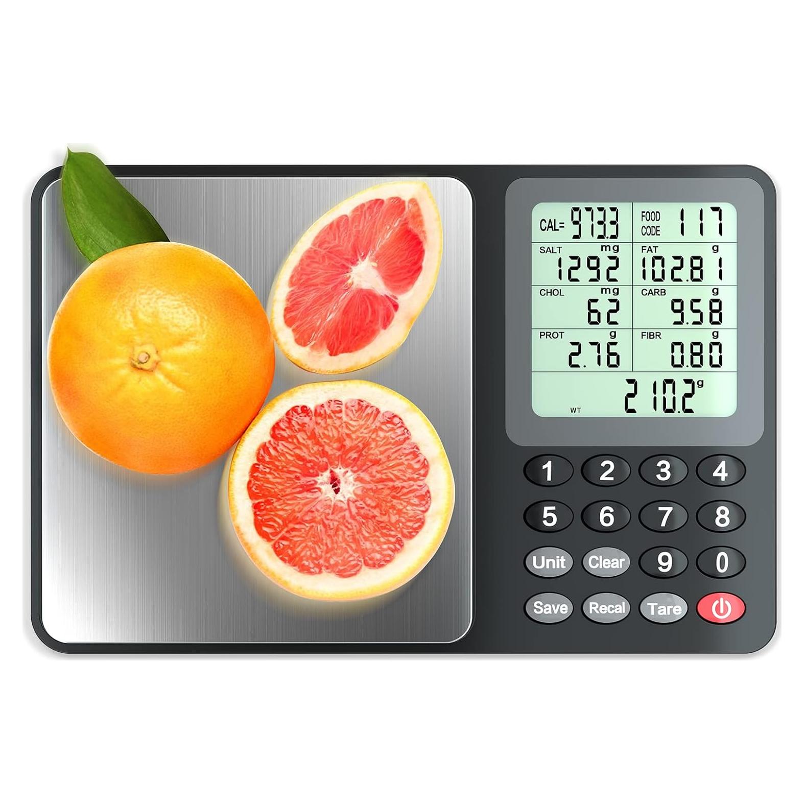 Báscula Digital de Alimentos Fuzion NS1-3000, 3kg, Acero Inoxidable