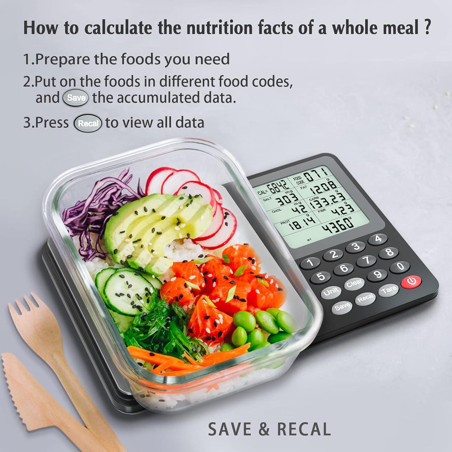 Báscula Digital de Alimentos Fuzion NS1-3000, 3kg, Acero Inoxidable