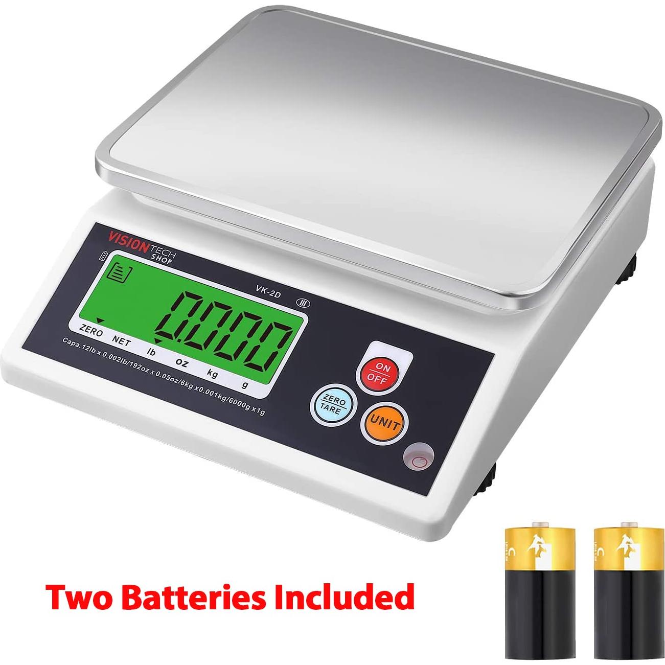 Balanza de Cocina VisionTechShop VK-2D Acero Inoxidable 5.44kg