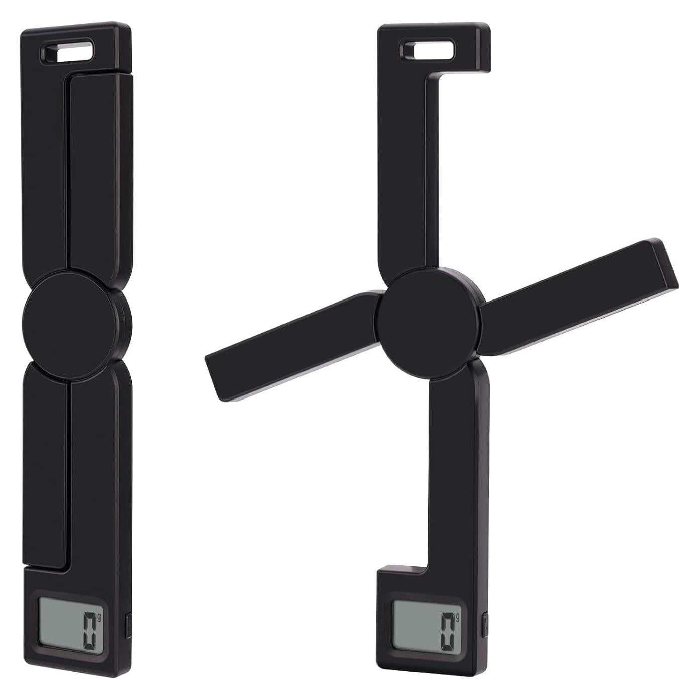 Báscula de Cocina Digital Plegable Brynnl 5 Unidades LCD Negra