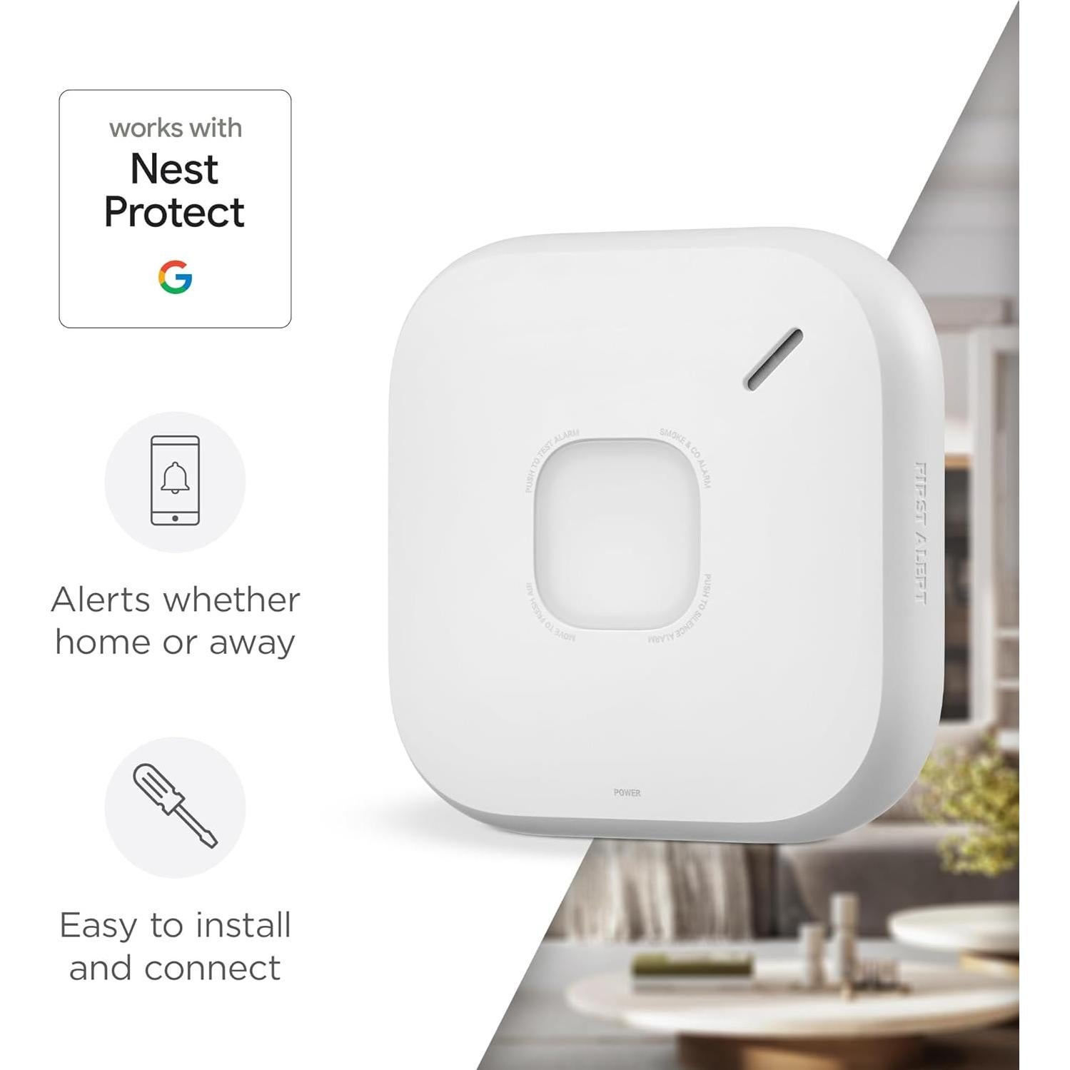 Alarma Inteligente de Humo y CO Primera Alerta SC5 Batería