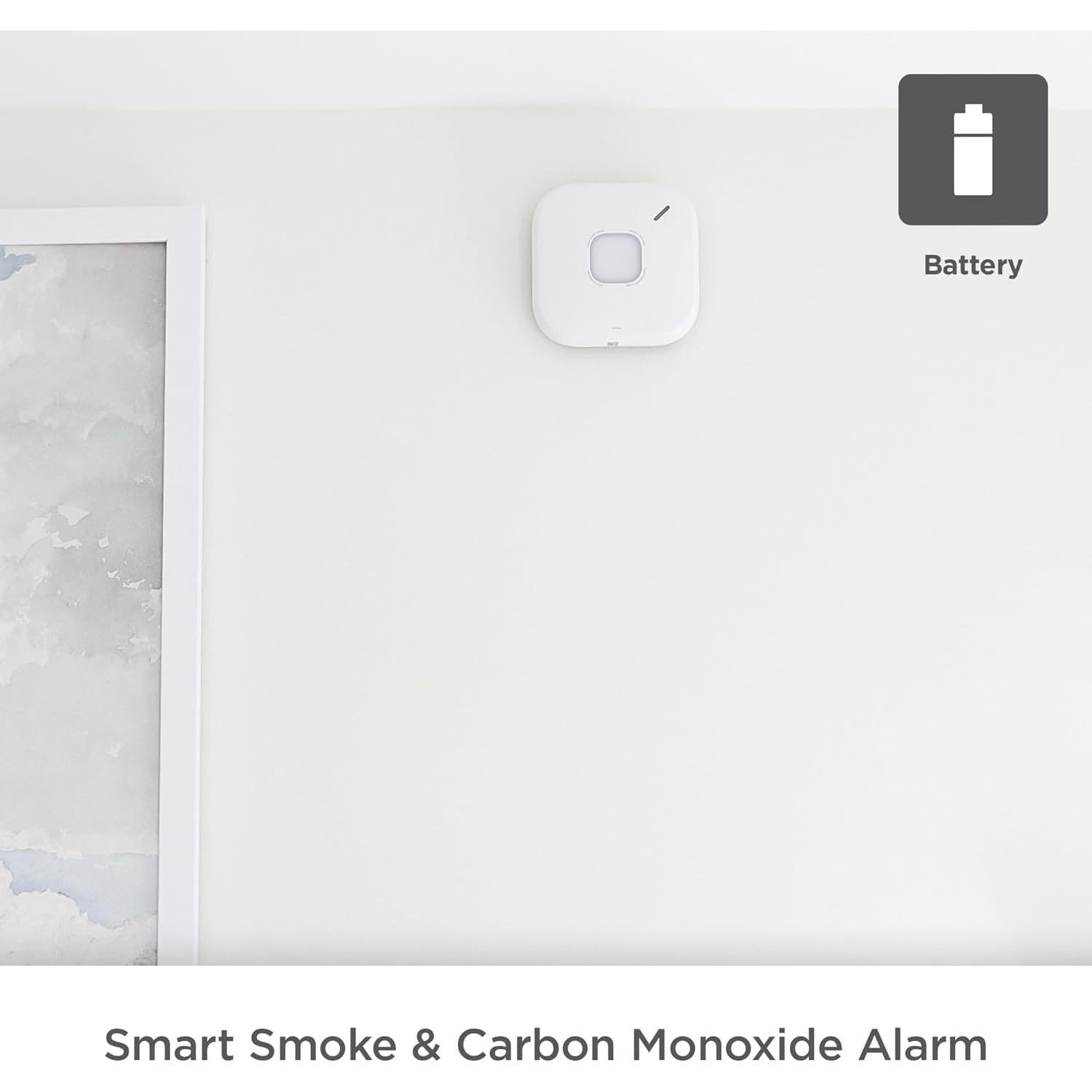 Alarma Inteligente de Humo y CO Primera Alerta SC5 Batería