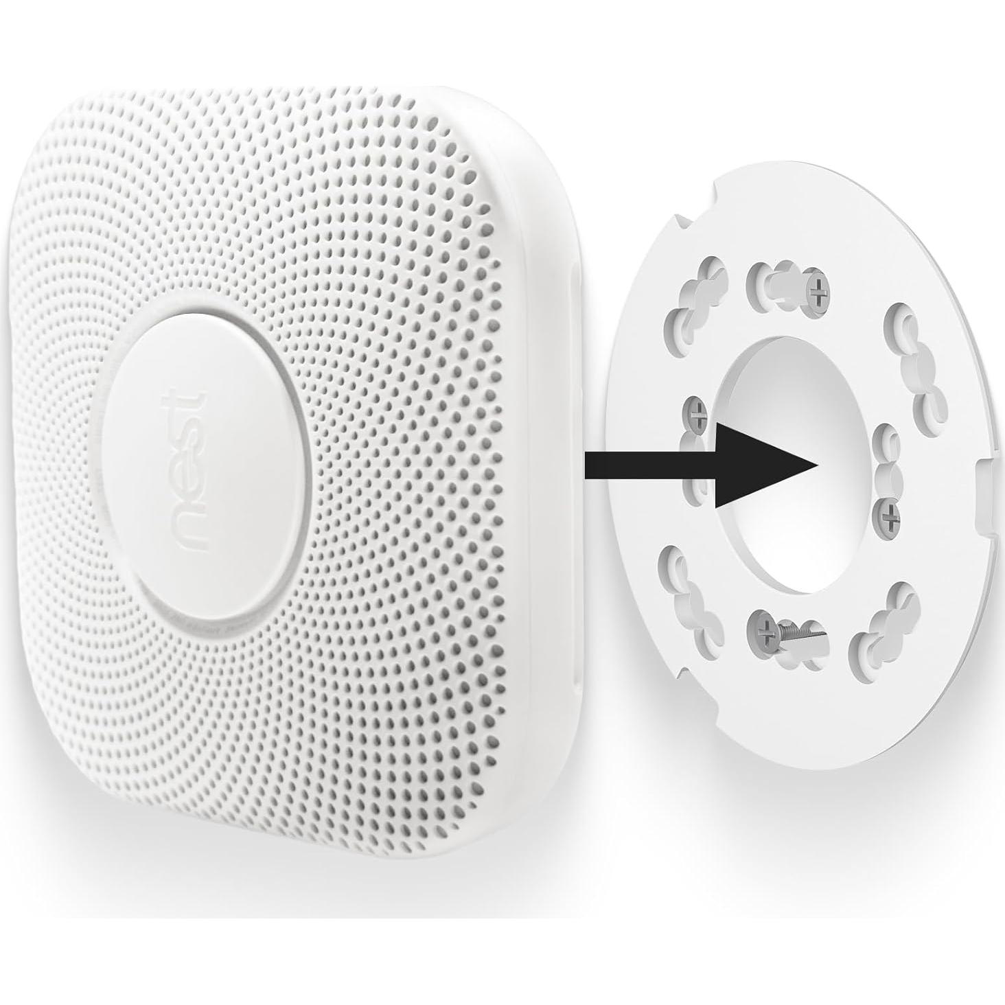 Placa de Montaje Reemplazo Google Nest Protect 2da Gen Blanca