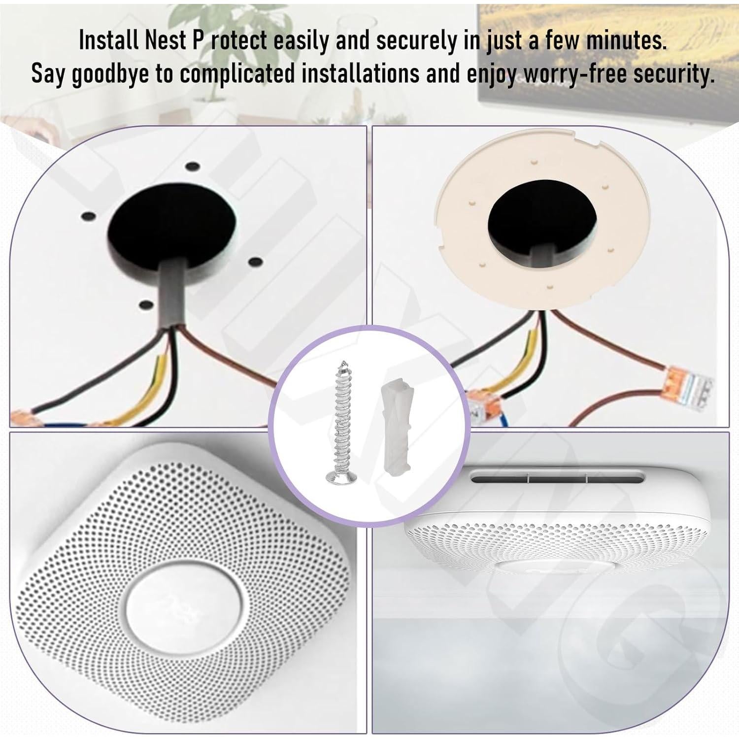 Placa de Montaje Reemplazo ZHIXING para Google Nest Protect 2da Gen