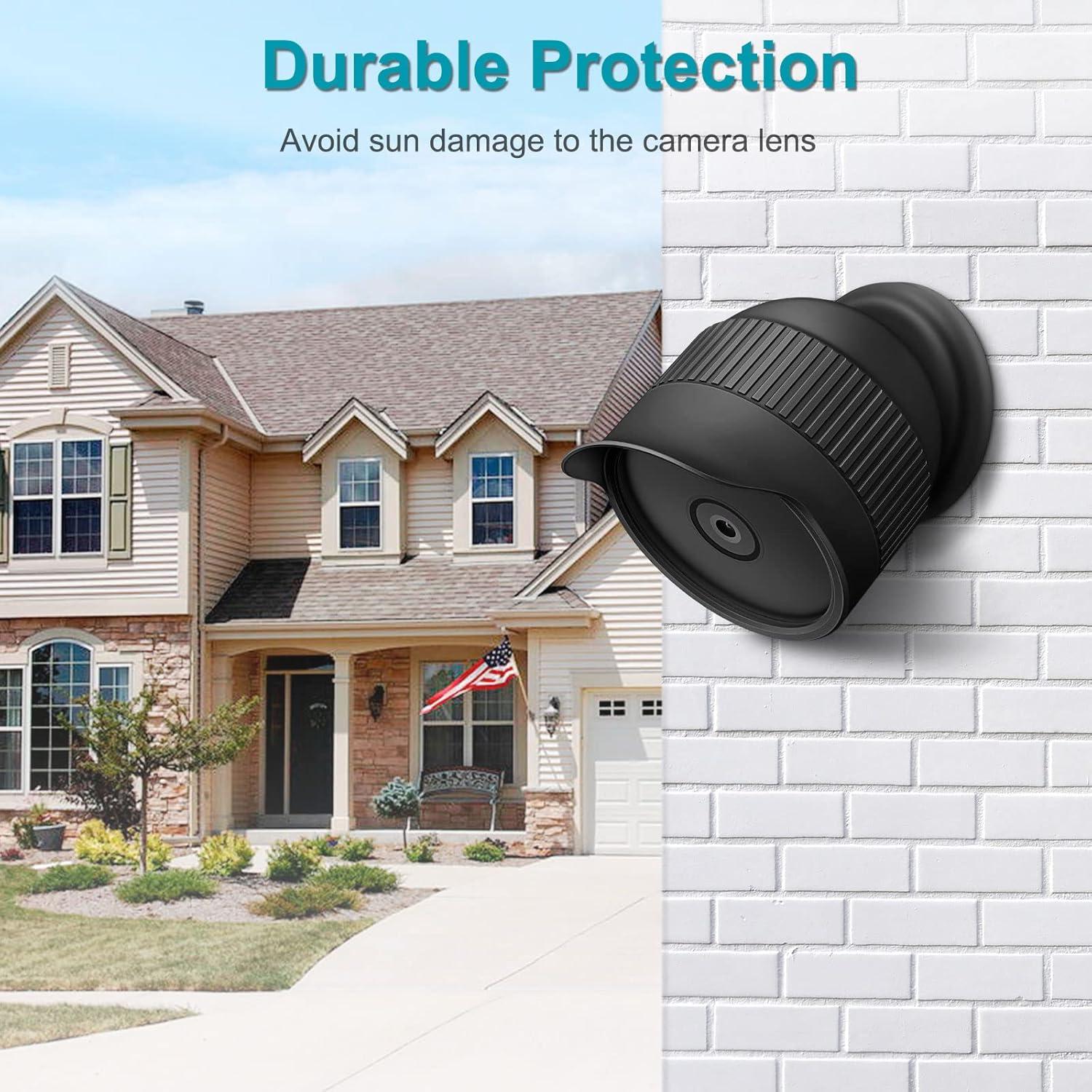 Funda de Silicona Fintie para Nest Cam Batería 2021, Negra