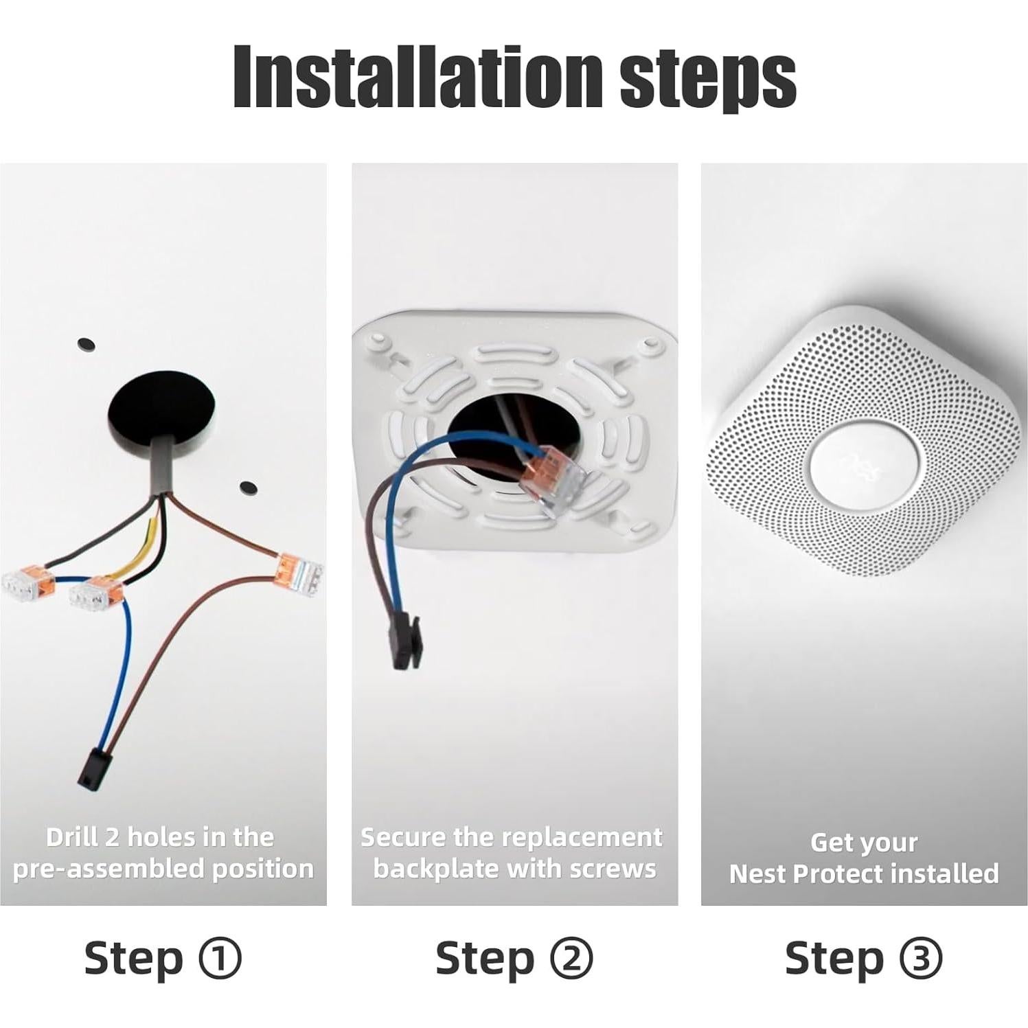 Placa de Montaje Reemplazo Google Nest Protect 1ra Gen 05A/05C