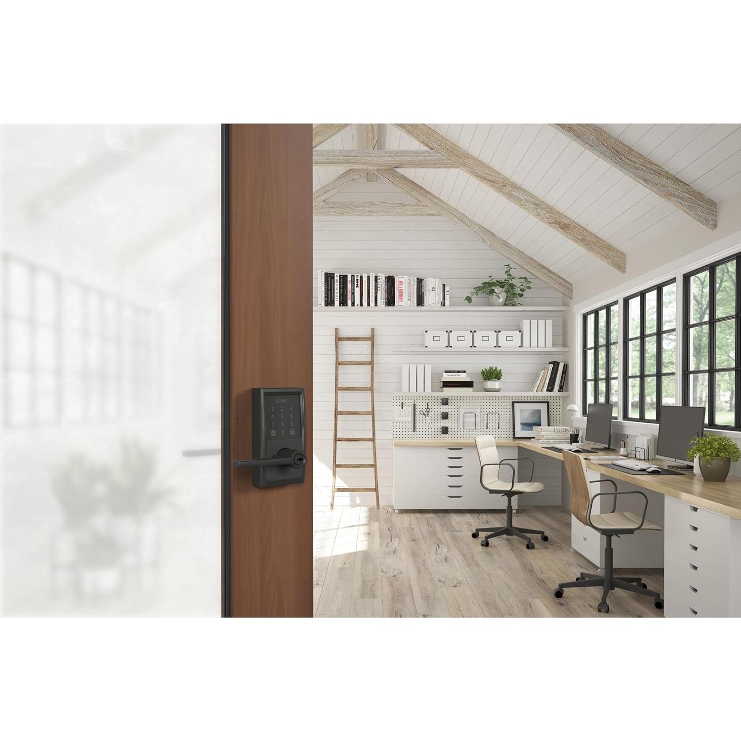 Cerradura Inteligente Schlage Encode WiFi Century Negro Mate