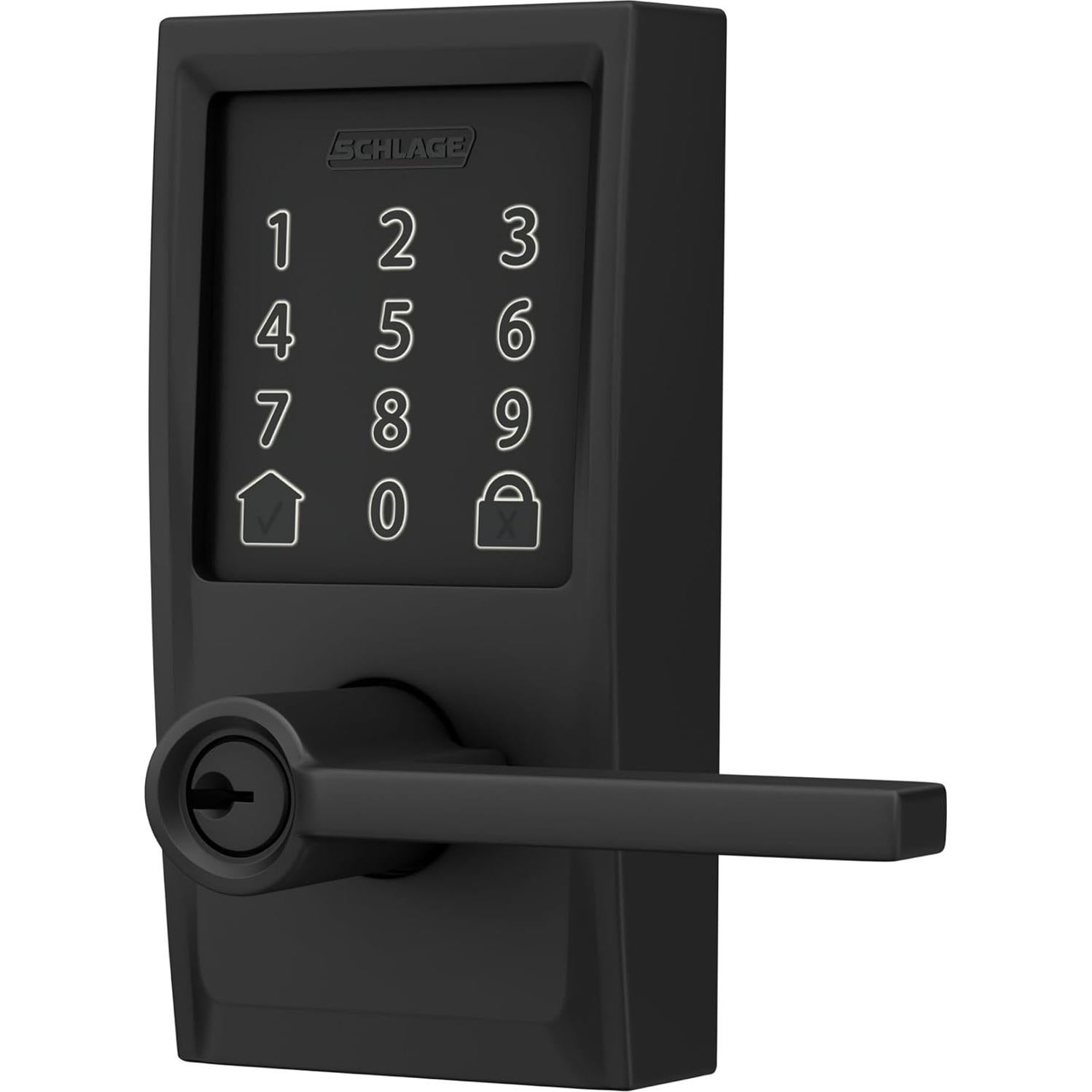 Cerradura Inteligente Schlage Encode WiFi Century Negro Mate