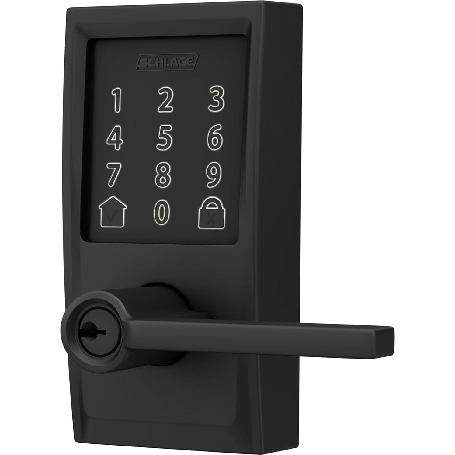 Cerradura Inteligente Schlage Encode WiFi Century Negro Mate