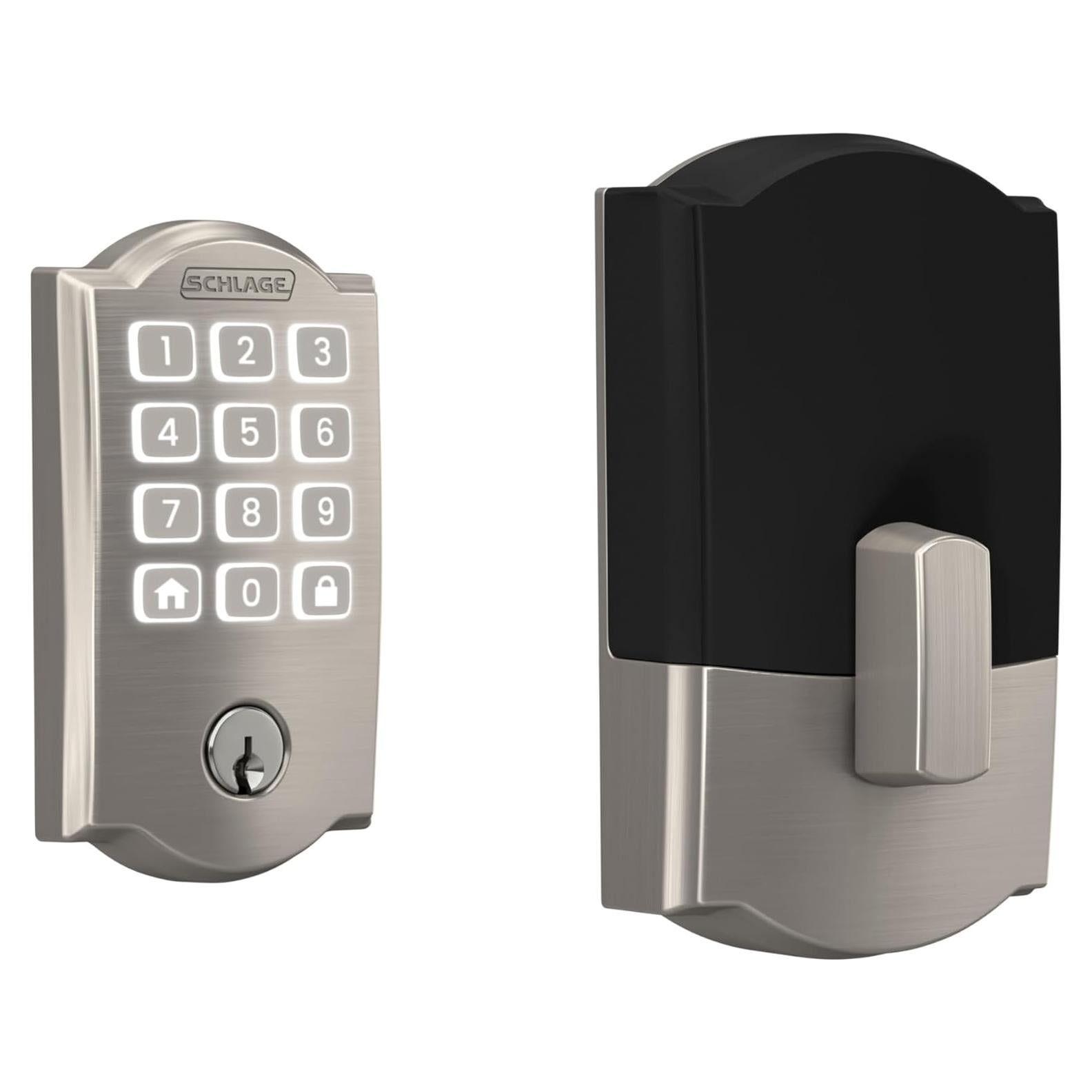 Cerradura Inteligente Schlage Arrive WiFi Camelot Níquel Satinado