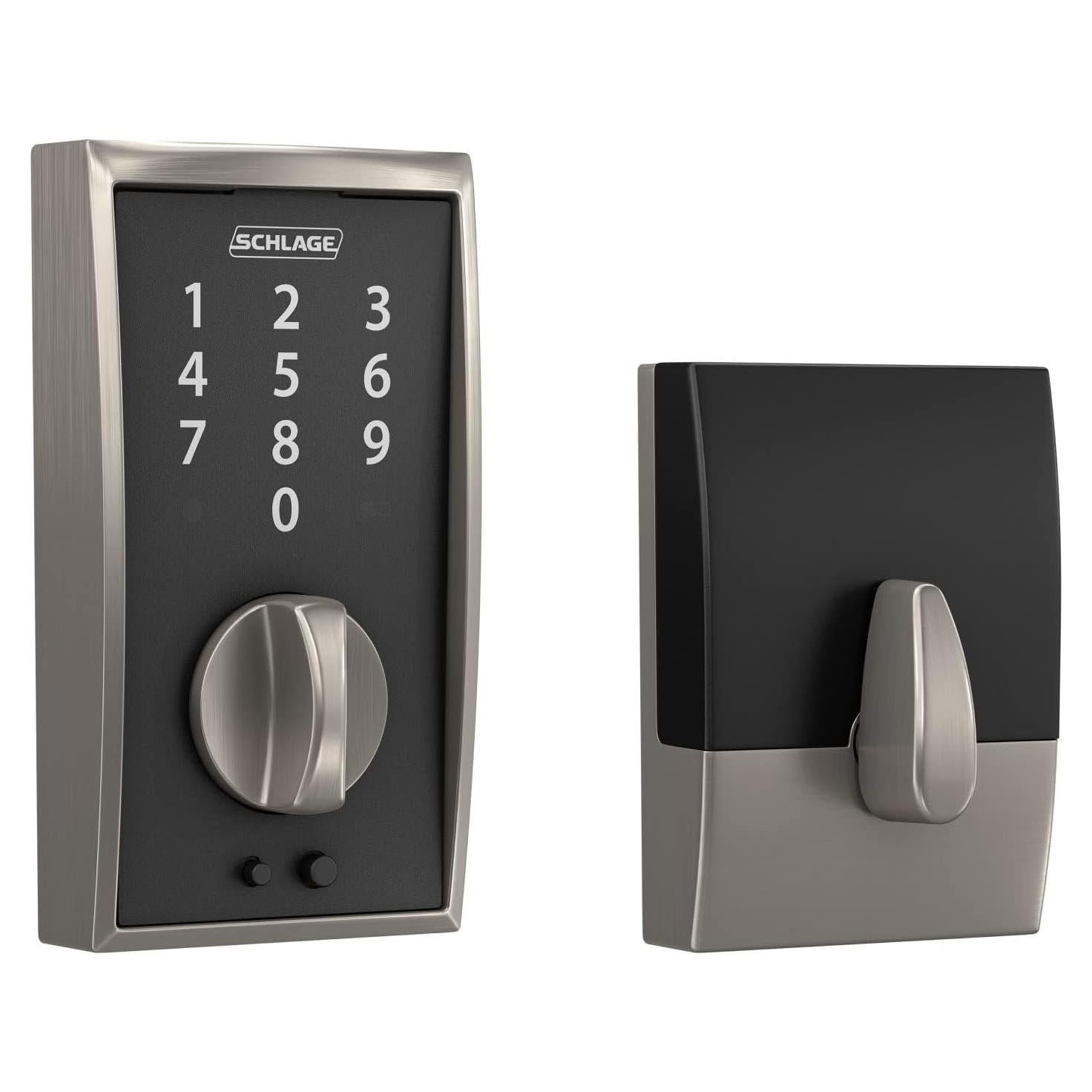 Cerradura Electrónica Sin Llave Schlage BE375 CEN 619 Níquel Satinado