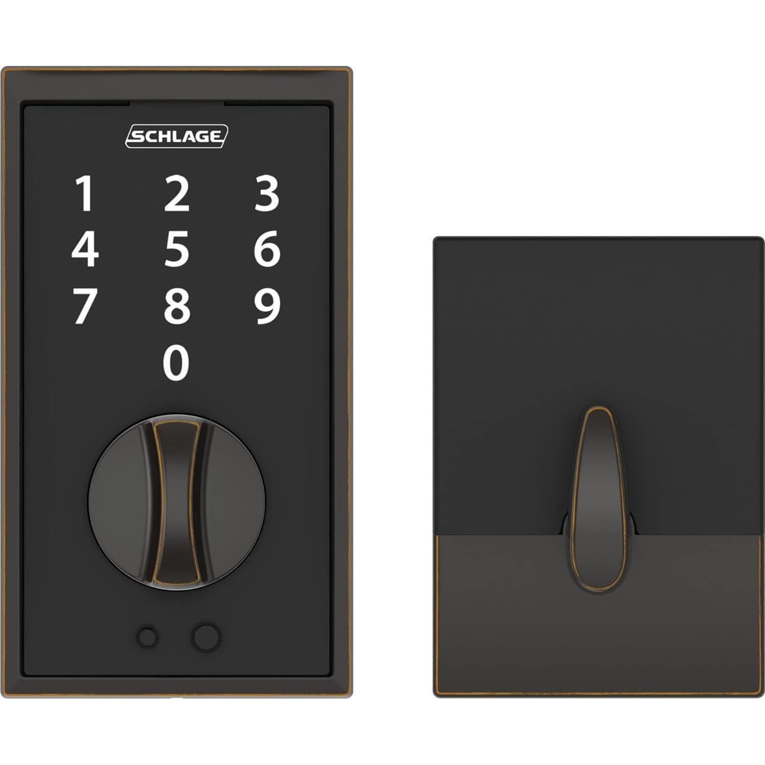 Cerradura Electrónica Sin Llave Schlage Touch Century Bronce