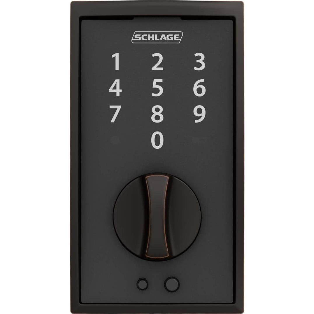 Cerradura Electrónica Sin Llave Schlage Touch Century Bronce