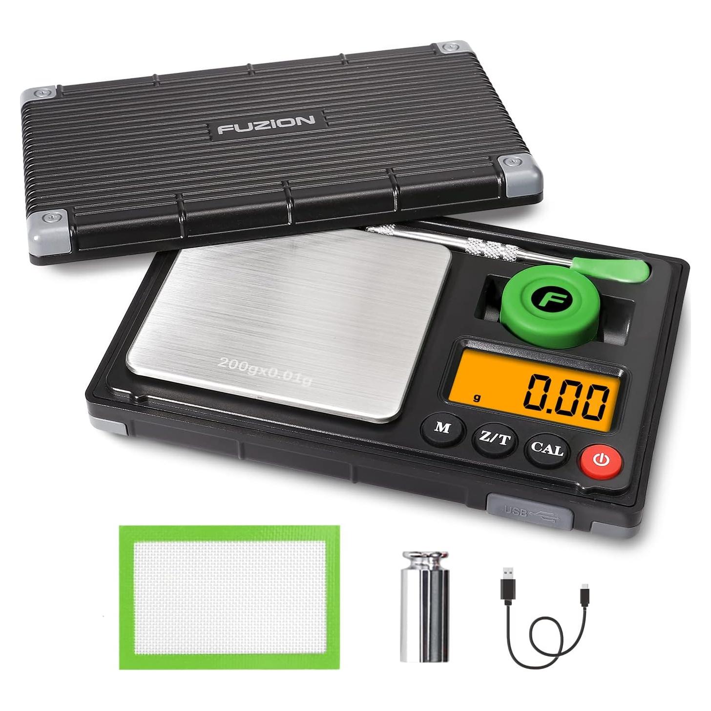 Báscula de bolsillo Fuzion HIVE-200, 200g/0.01g, Recargable