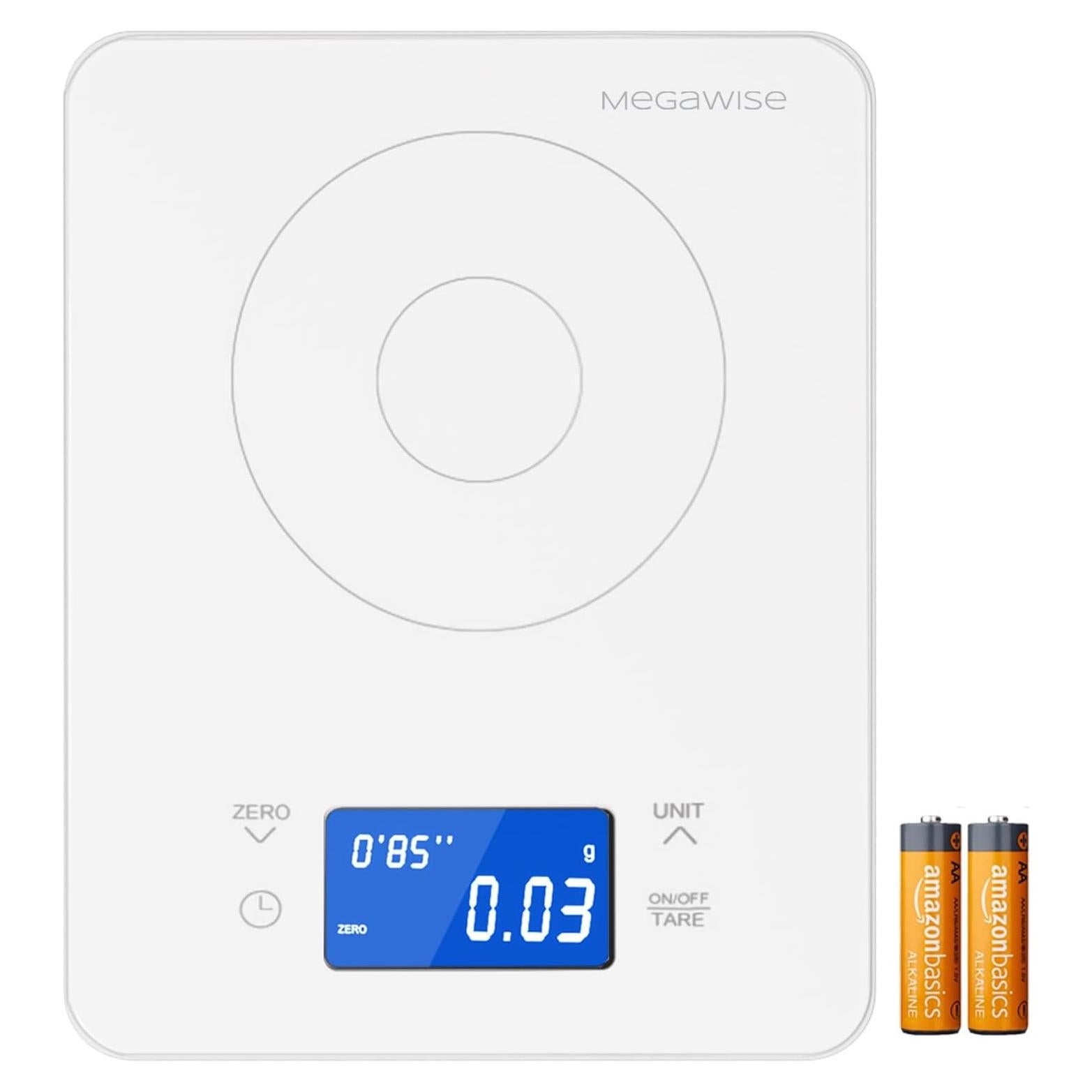 Balanza de Café MEGAWISE Alta Precisión 0.01g a 2kg