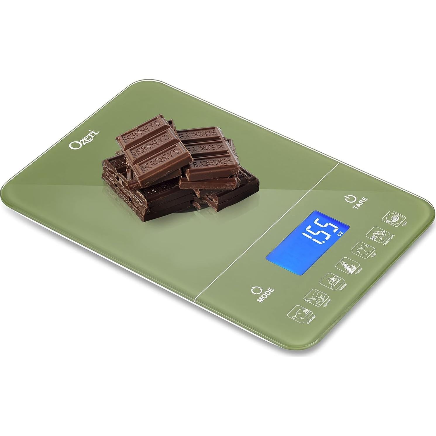 Balanza Digital de Cocina Ozeri Touch III 10 kg Verde Calla