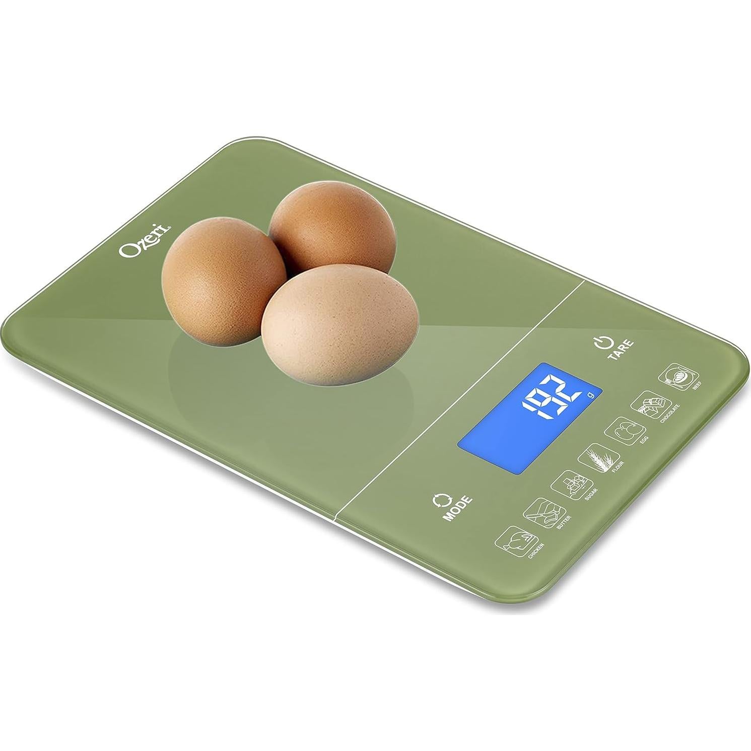 Balanza Digital de Cocina Ozeri Touch III 10 kg Verde Calla