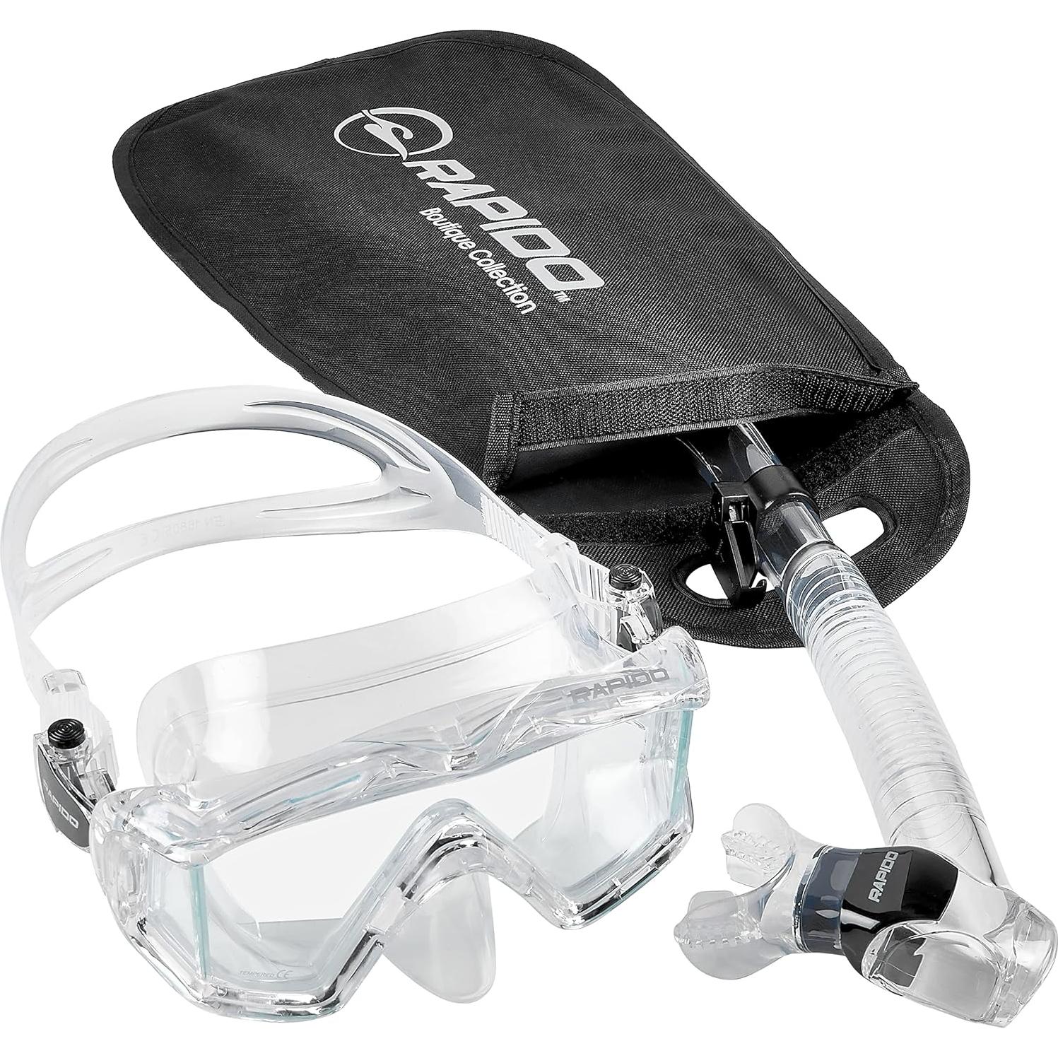 Conjunto de Snorkel Phantom Aquatics Clareza 3 Ventanas