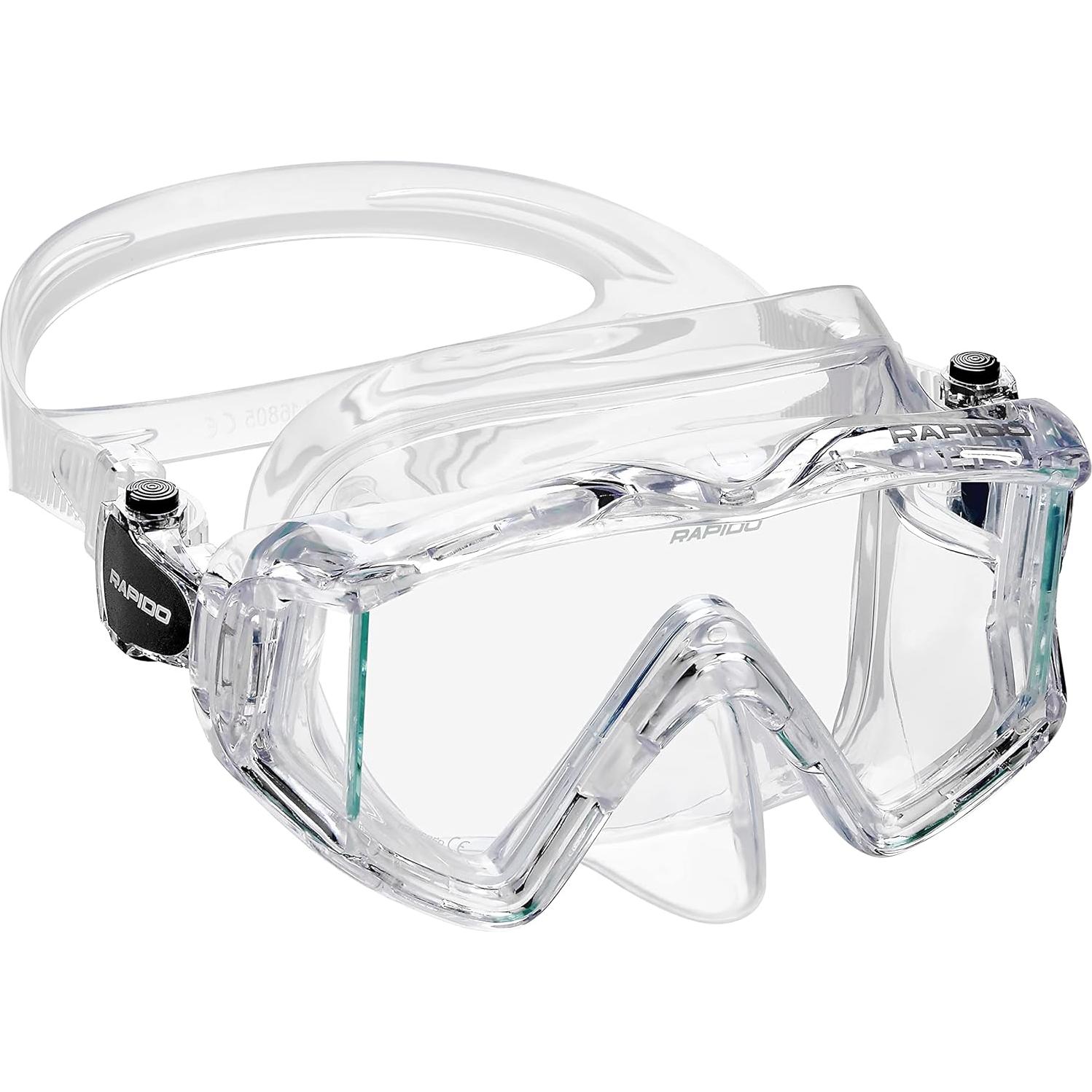 Conjunto de Snorkel Phantom Aquatics Clareza 3 Ventanas