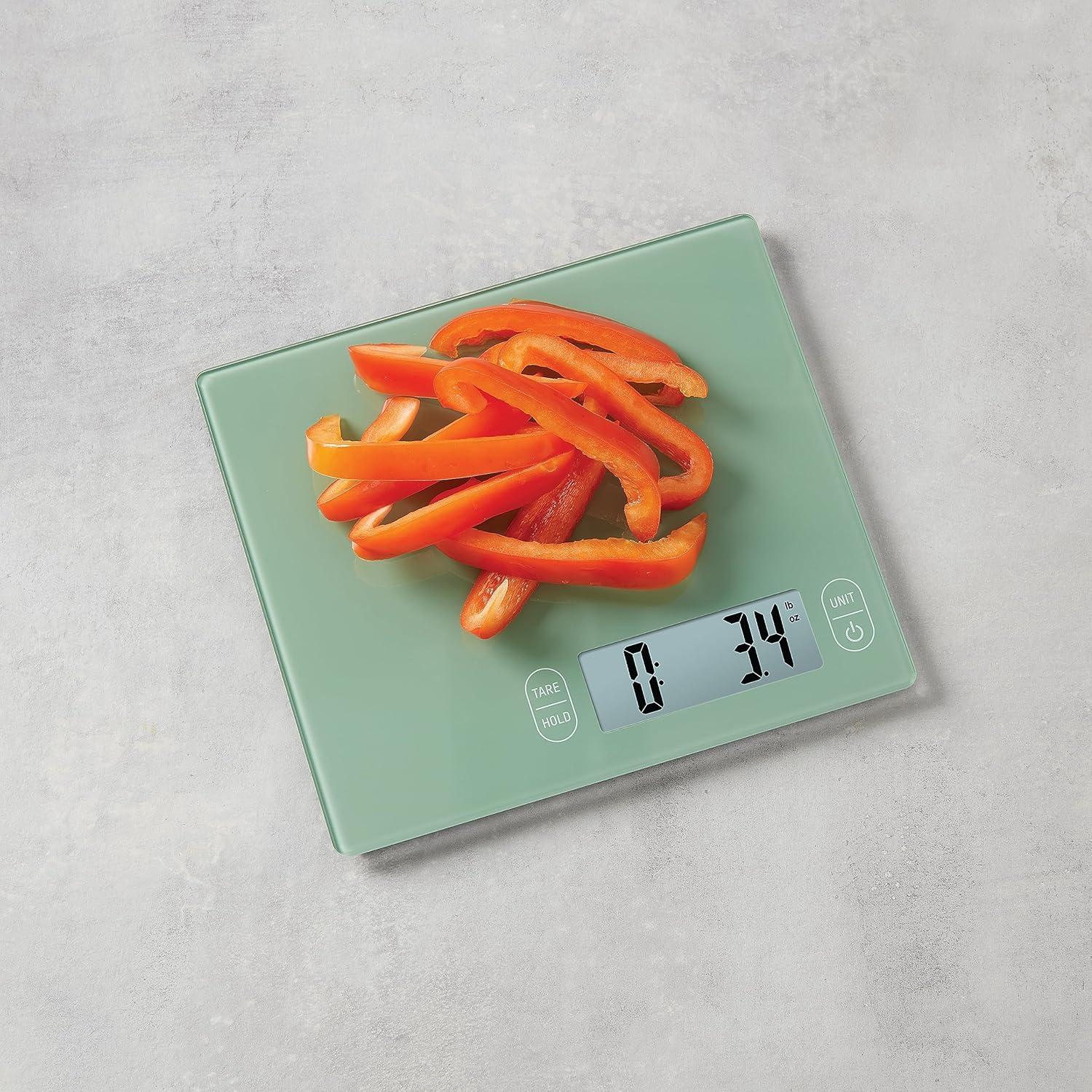 Escala de Cocina de Vidrio Comer Inteligente 4.99kg Verde