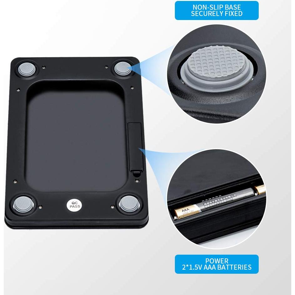 Báscula de Cocina Digital Acero Inoxidable 15kg LCD Plata