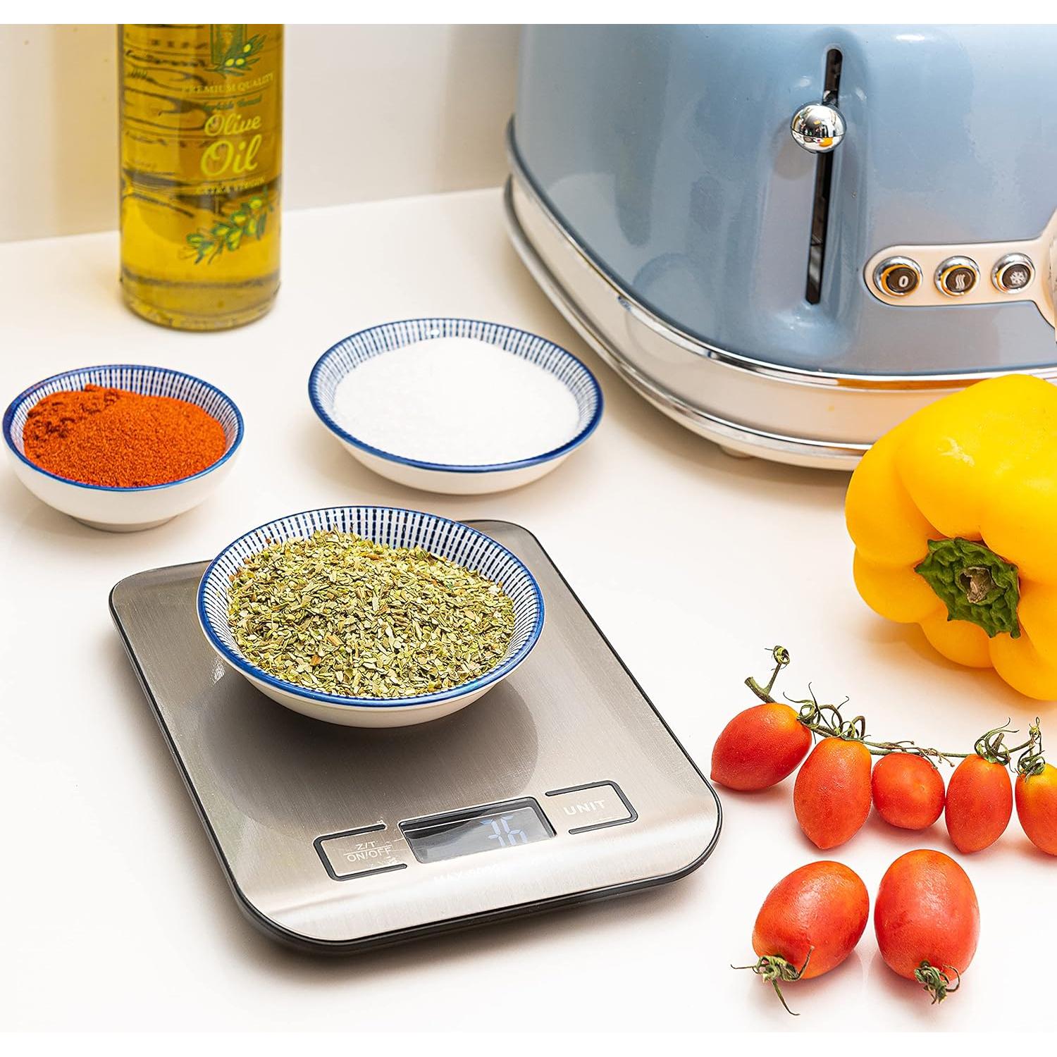 Balanza de Cocina Digital Moss & Stone 5 Kg Pantalla LCD