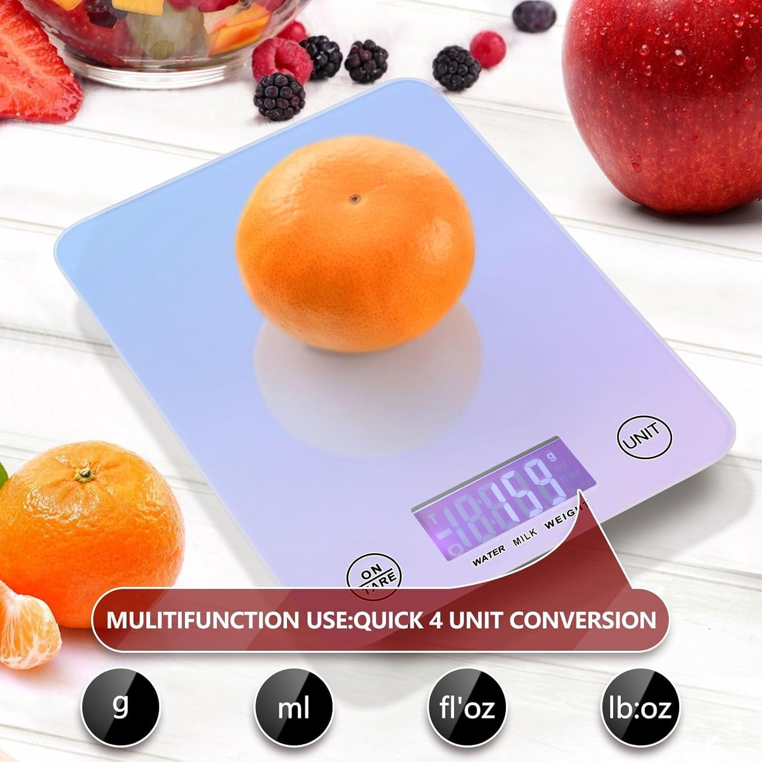 Báscula de Cocina Digital Eyanle 5kg Púrpura Gradiente