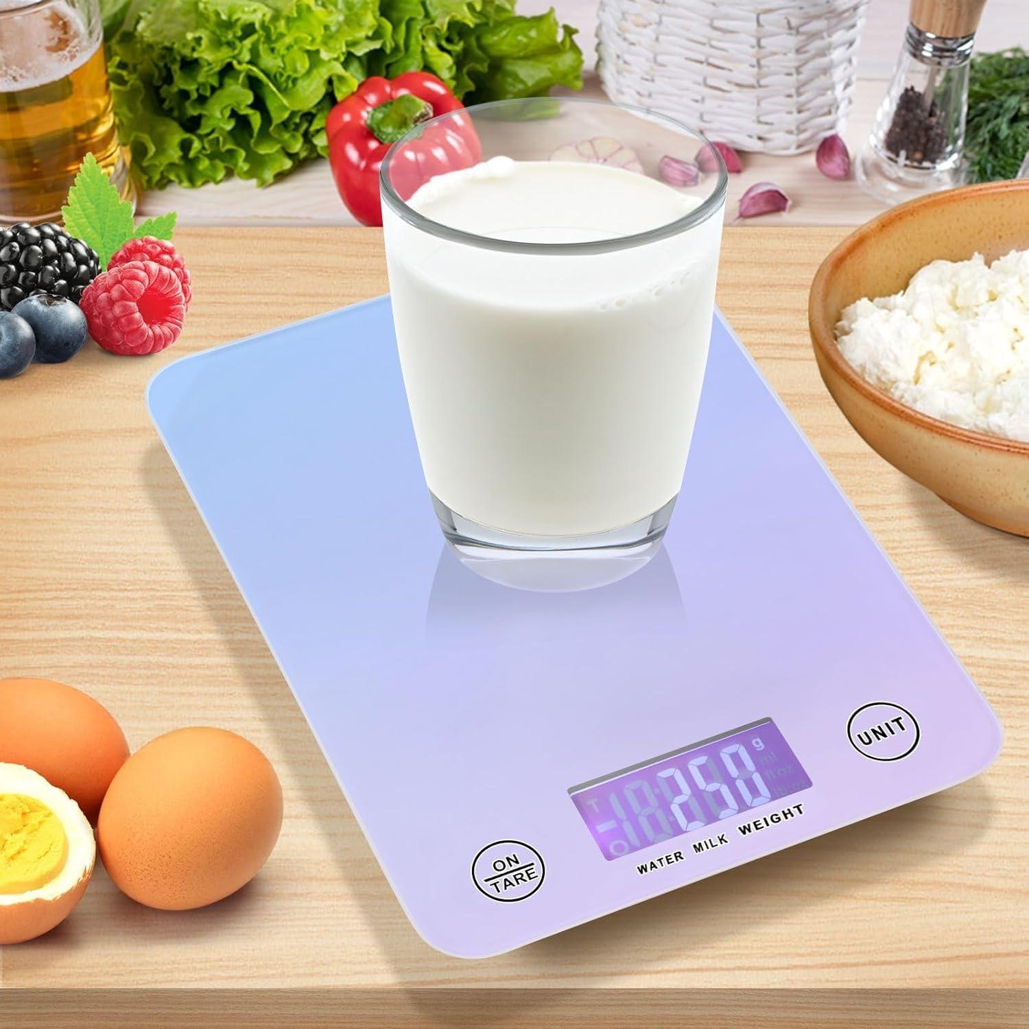 Báscula de Cocina Digital Eyanle 5kg Púrpura Gradiente