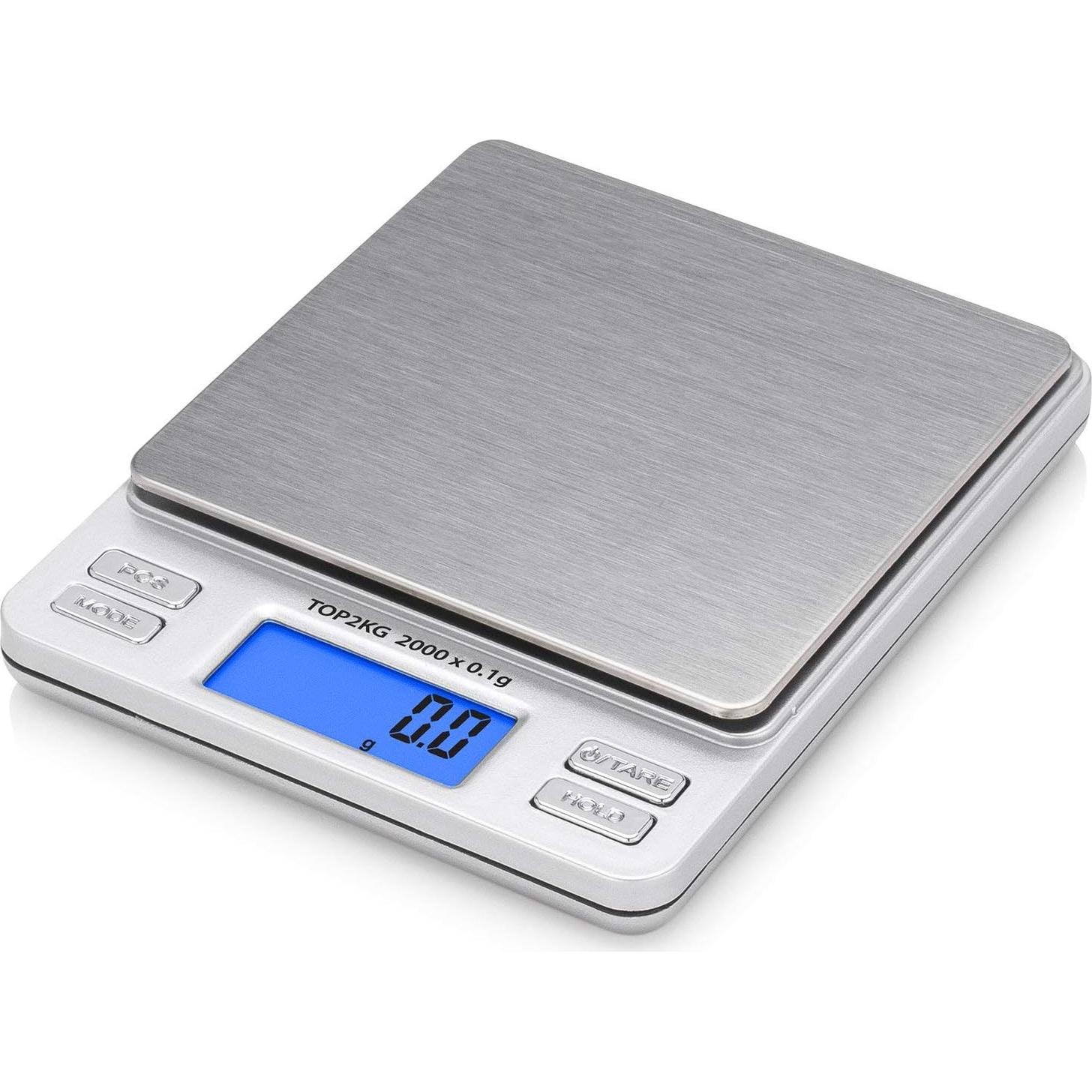 Báscula Digital de Bolsillo Smart Weigh 2000g x 0.1g LCD