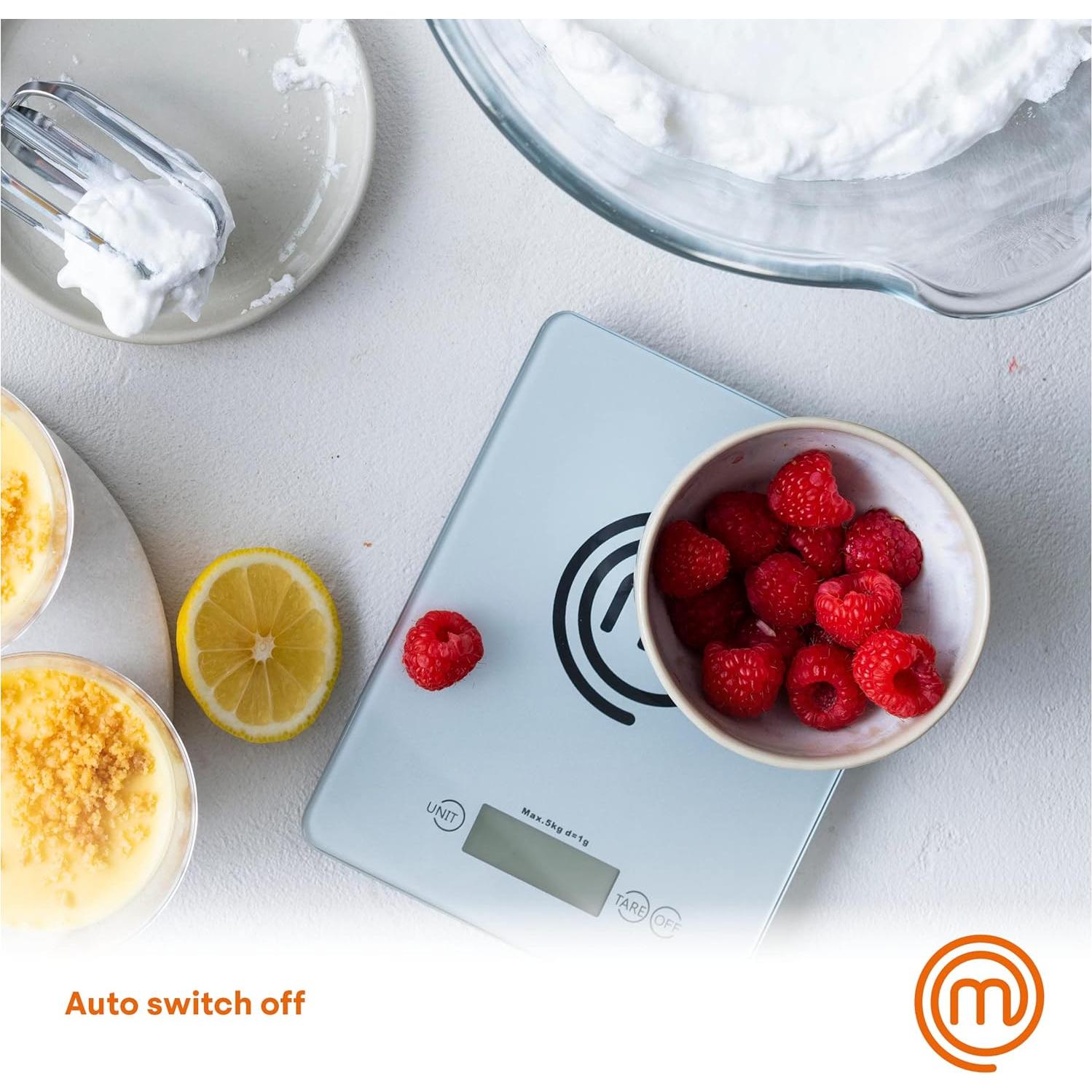 Báscula Digital MasterChef para Alimentos 5kg LCD Vidrio Templado