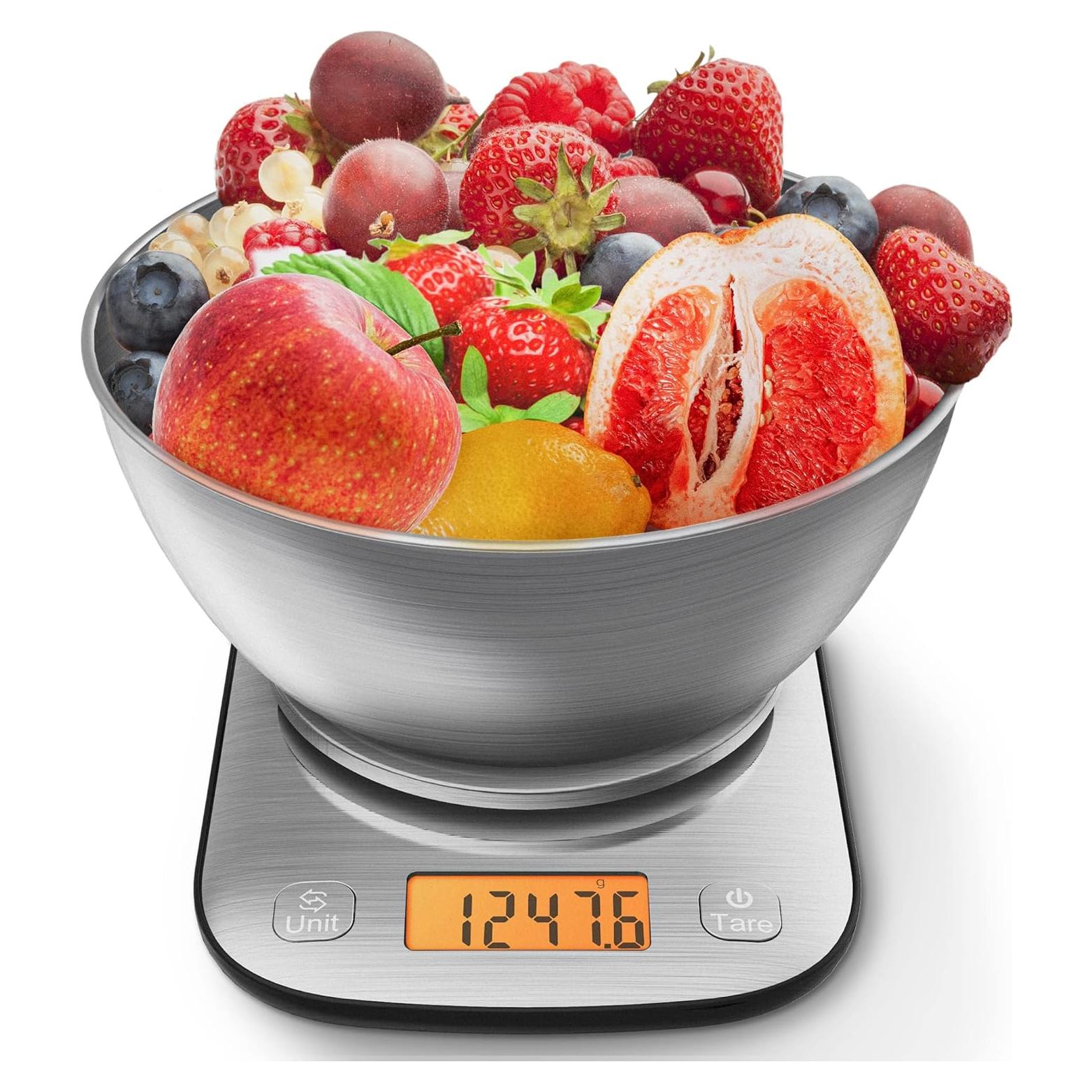 Báscula de Cocina Digital GRAM PRES Acero Inoxidable 5kg